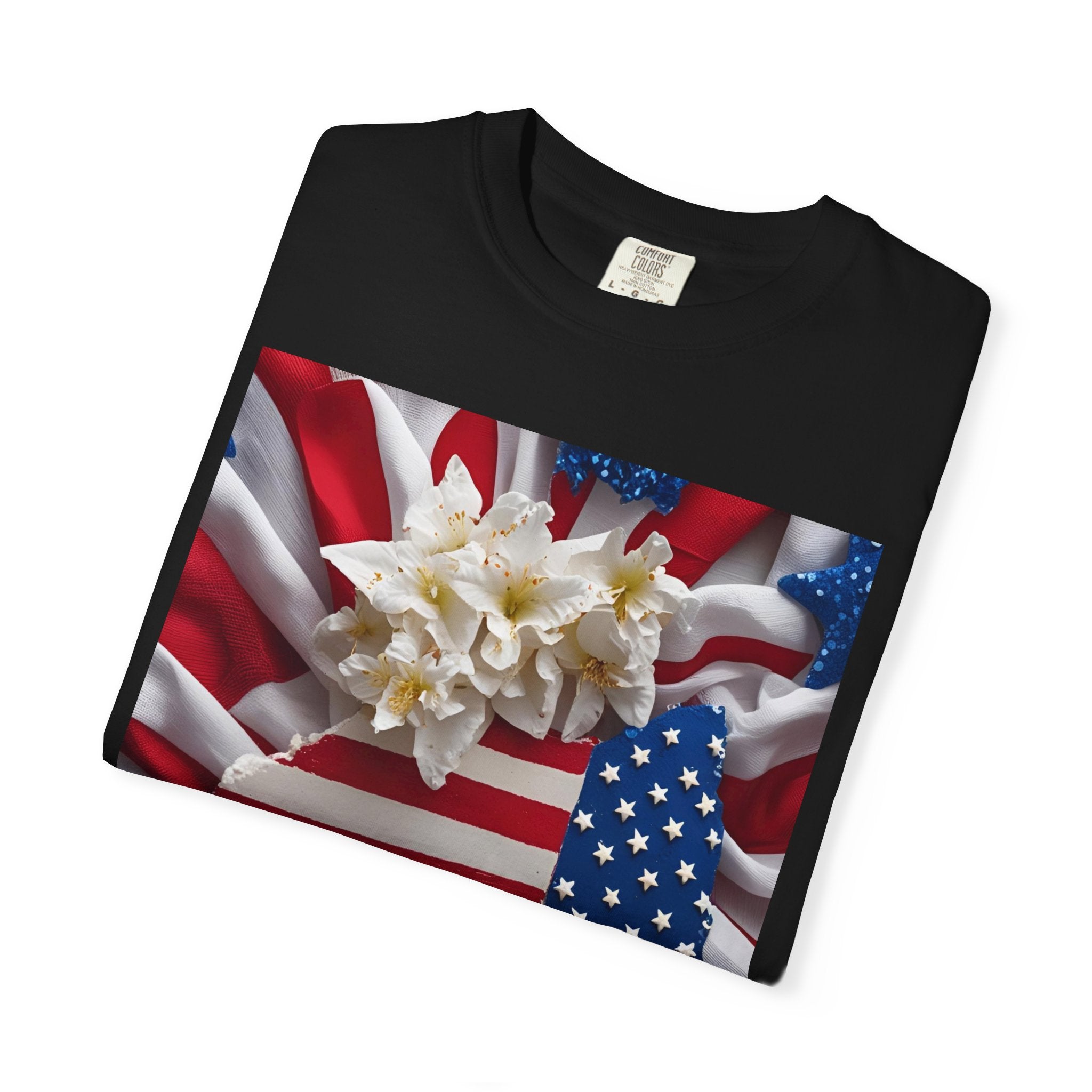 Patriotic Heart T-shirt for Festive Celebrations, 4th of July Apparel, Unisex Graphic Tee, American Pride Shirt, Independence Day Gift
