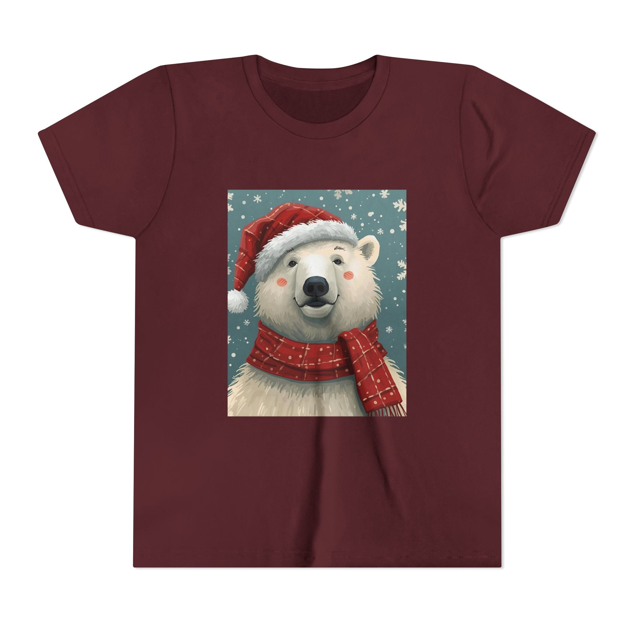 Christmas Bear Youth Short Sleeve Tee
