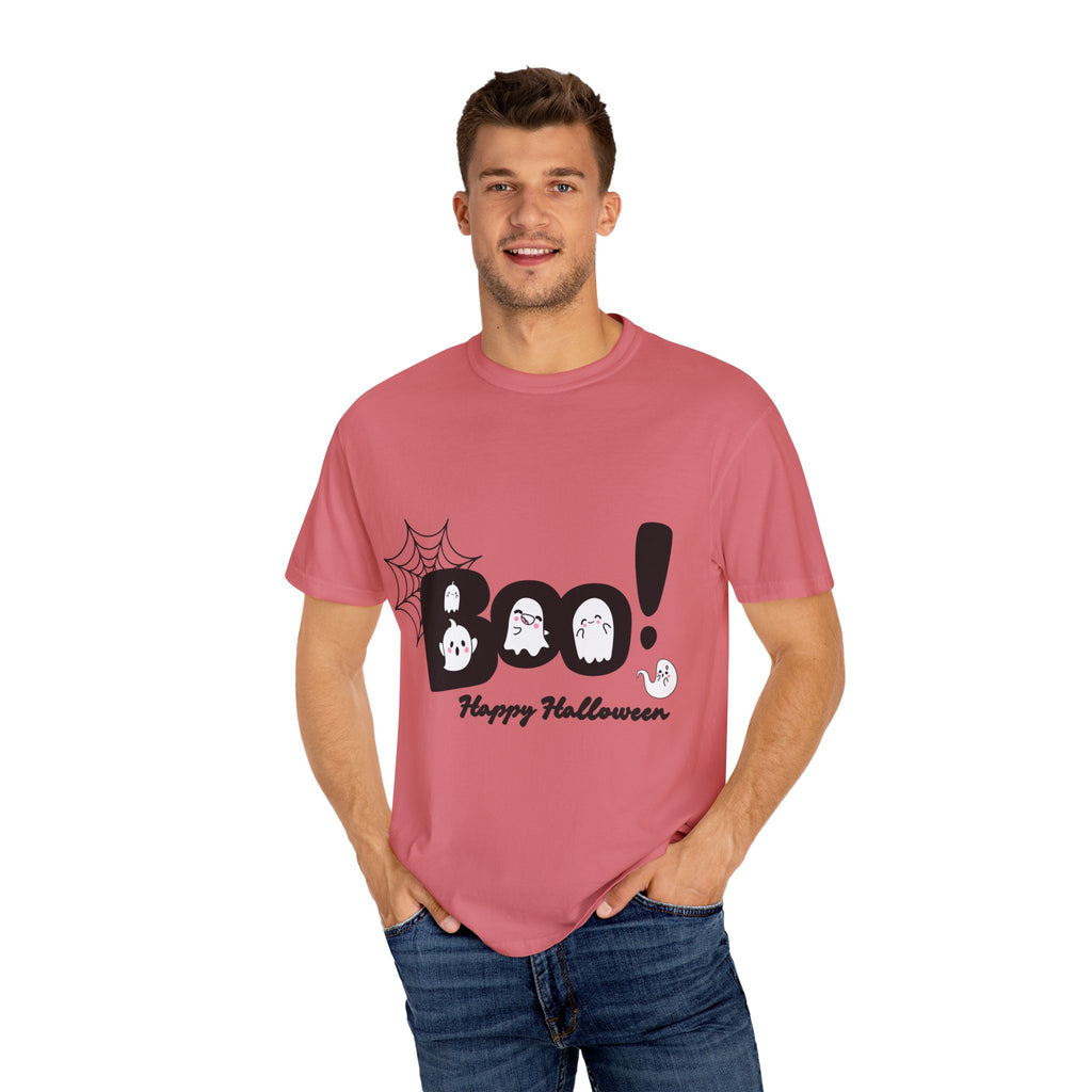 Halloween Boo T-Shirt, Spooky Fun Tee for Halloween, Unisex Ghost Shirt, Boo! Halloween Gift, Fall Celebration Apparel