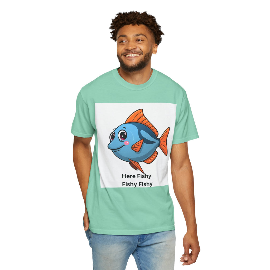 Fishy Fishy Fishy Unisex Garment-Dyed T-shirt