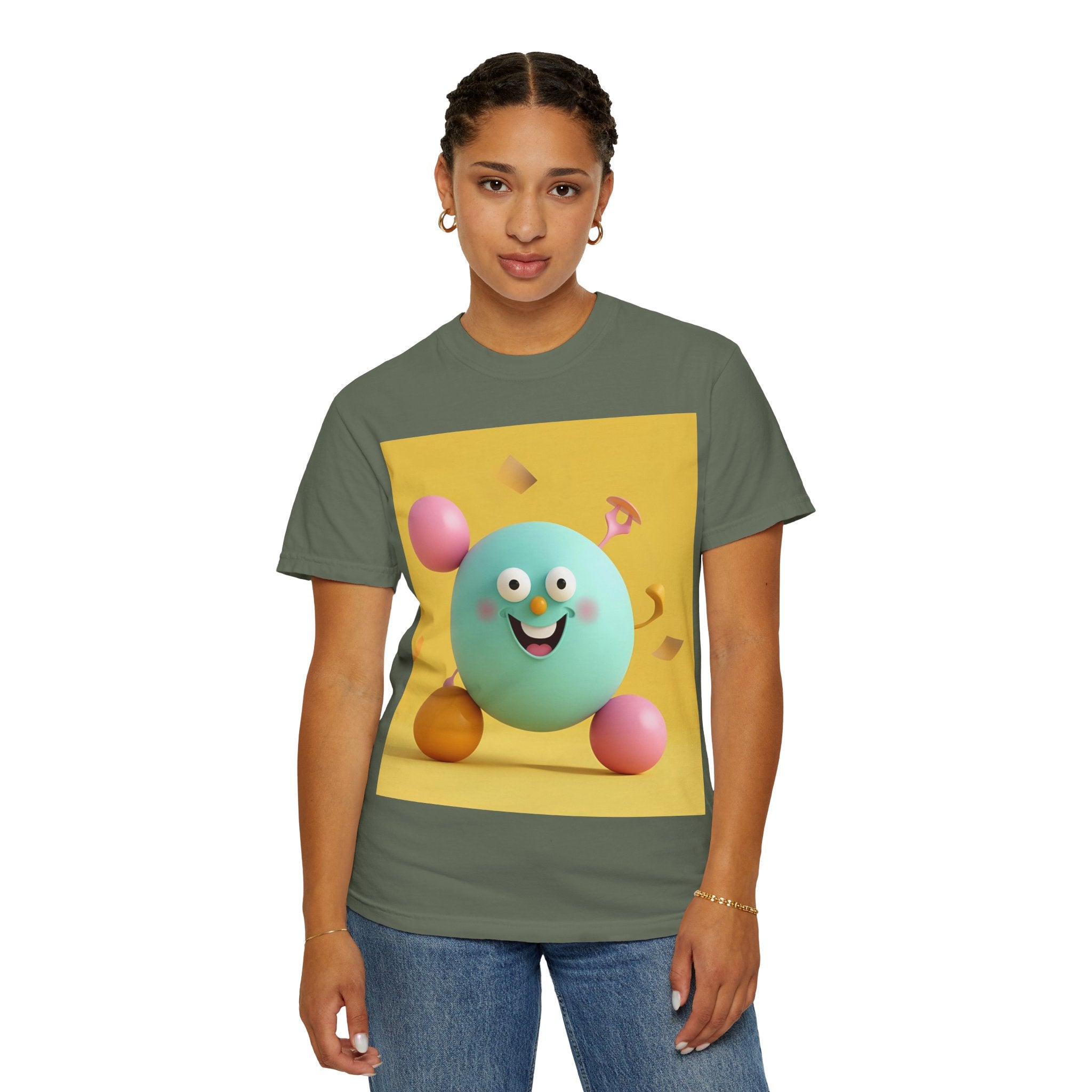 Playful Colorful Cartoon T-Shirt for Fun-Loving Souls, Graphic Tee, Gift for Kids & Adults, Birthday Party Outfit, Casual Wear, Housewarming Gift