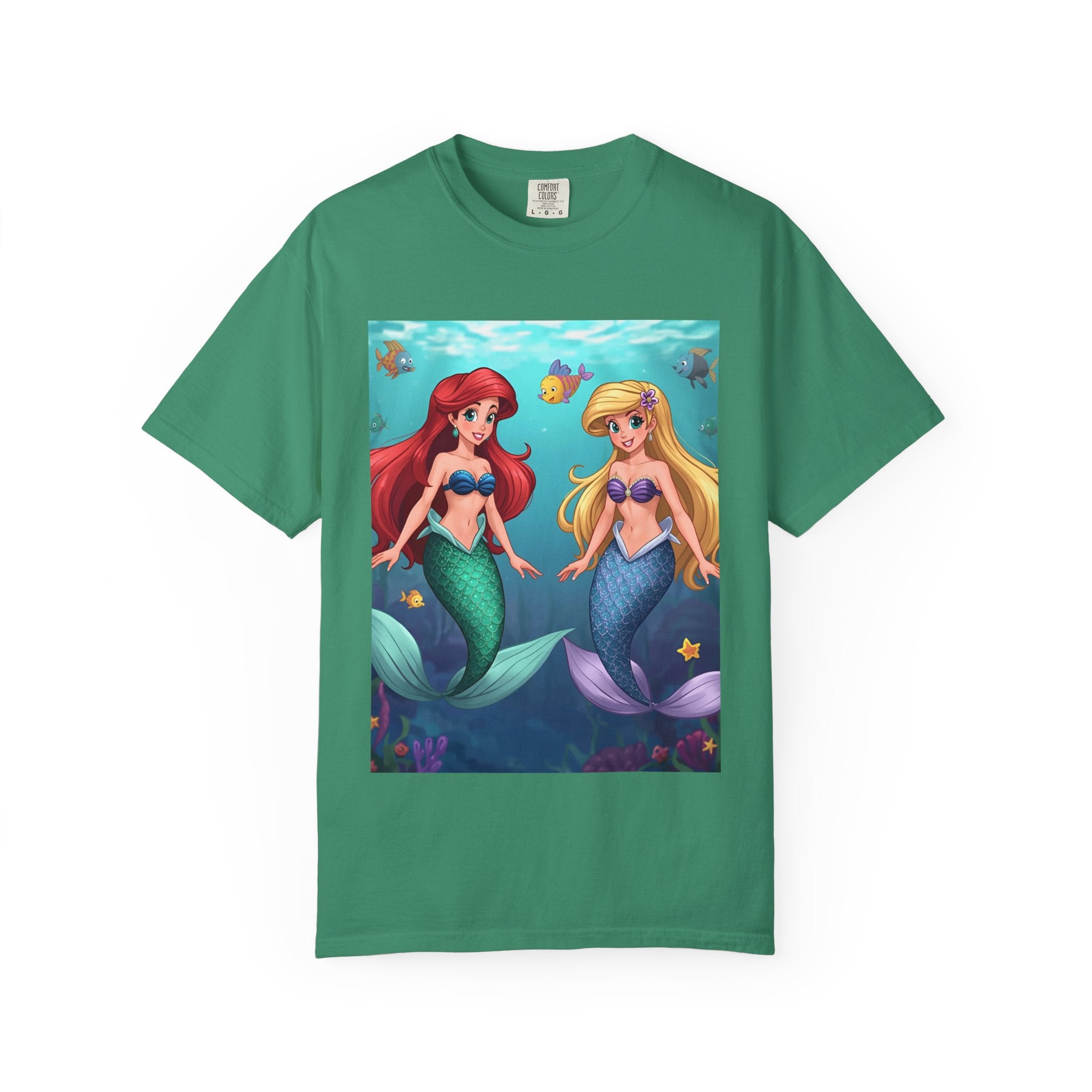Mermaid Friends T-Shirt, Colorful Underwater Theme Tee, Gift for Sea Lovers, Perfect for Summer, Birthday Present, Beachwear