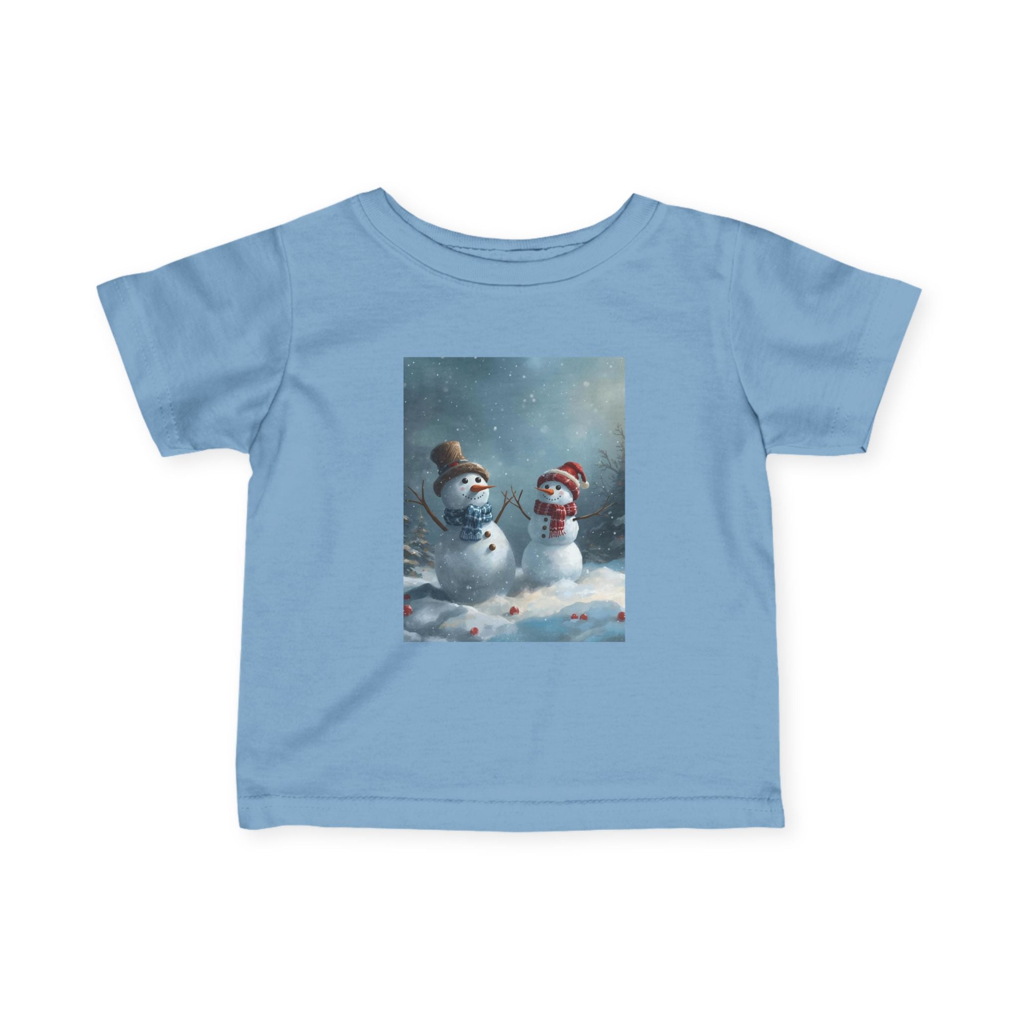 Christmas Snowman Winter Wonderland Infant Tee, Snowman Baby Shirt, Cute Kids Winter Clothes, Holiday Toddler Outfit, Cozy Preschool Apparel