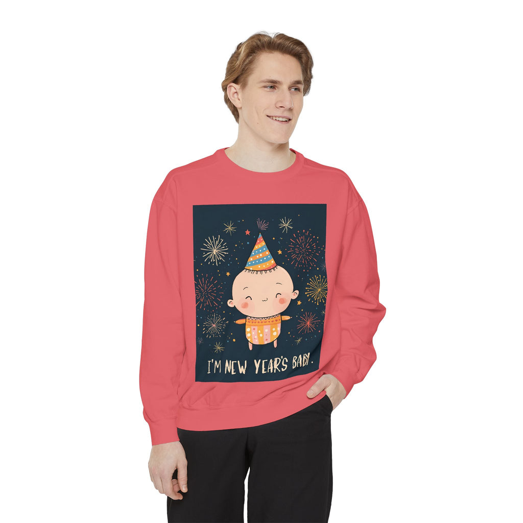 I Am A New Years Baby Unisex Garment-Dyed Sweatshirt