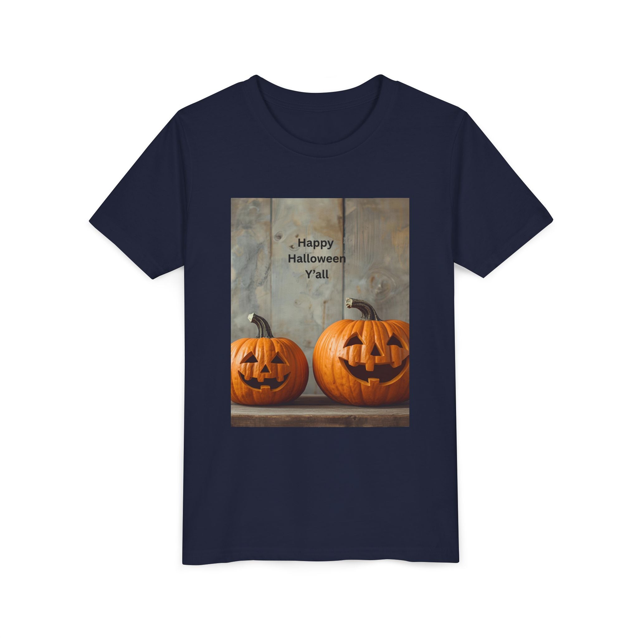 Halloween Pumpkin Youth Tee, Spooky Kids Shirt, Pumpkin Graphic Tee, Fall Celebration Gift, Trick or Treat Outfit