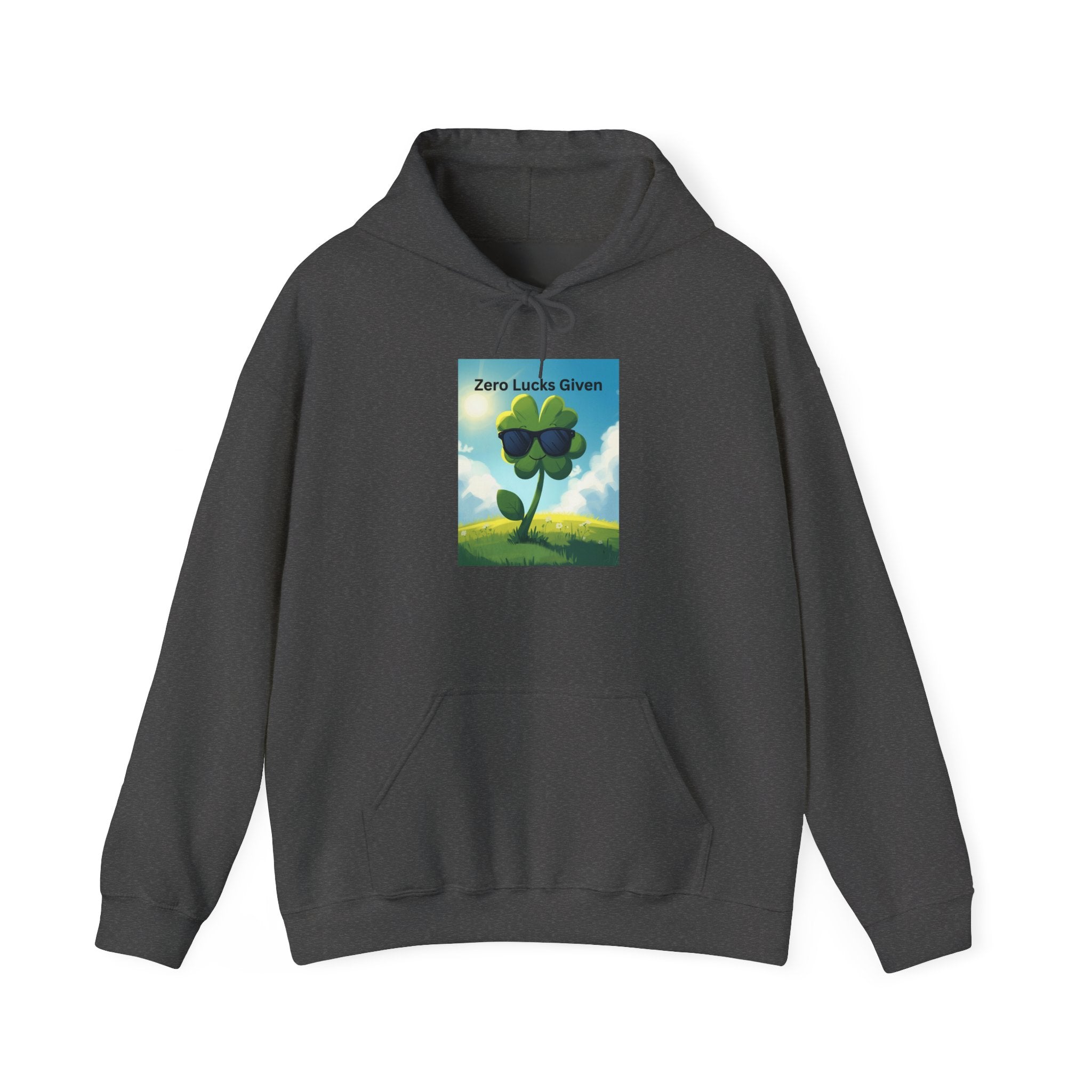 Chill Vibes Hooded Sweatshirt - Plant Power, Casual Wear, Nature Lover Gift, Relaxing Style, Zero Luck Given