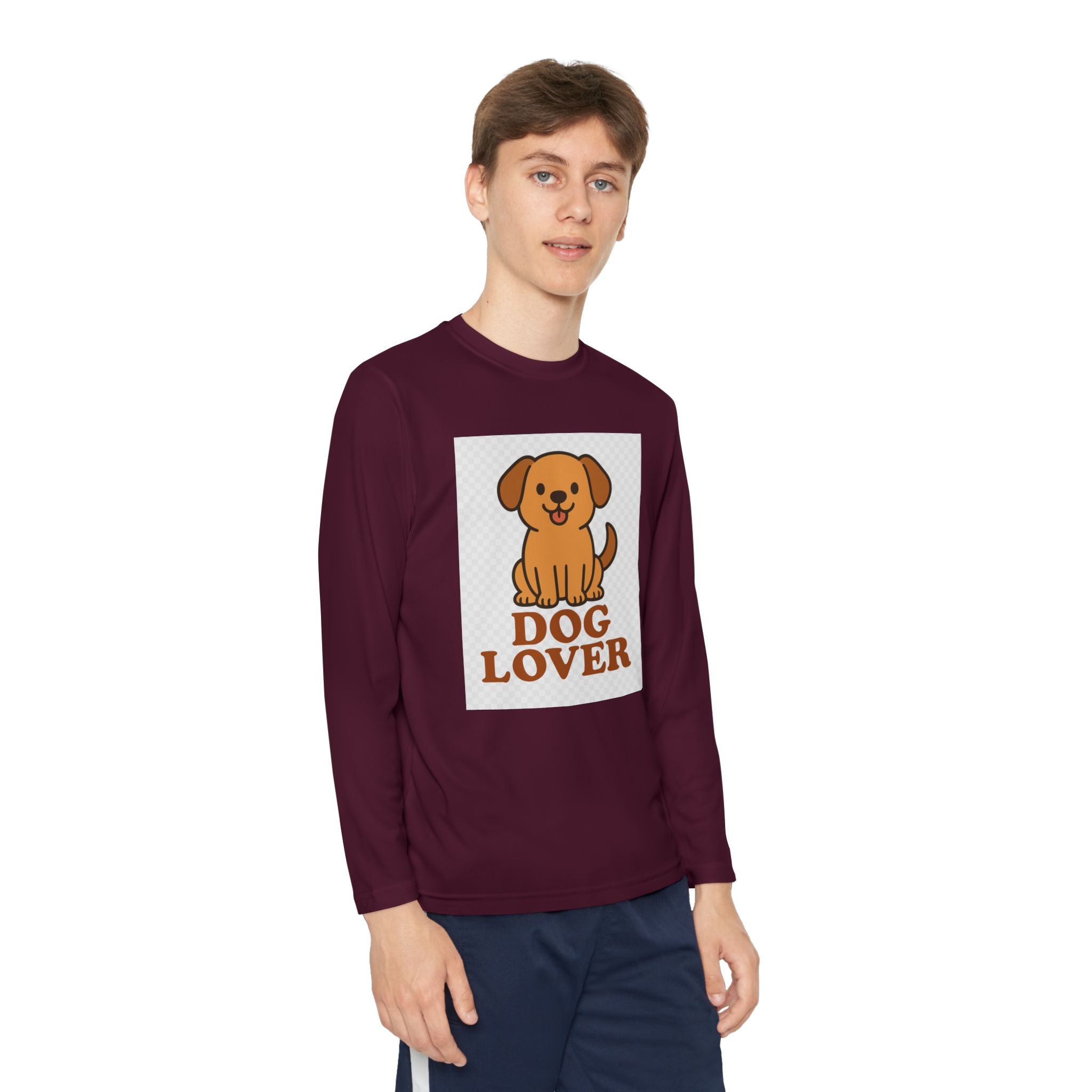Dog Lover Youth Long Sleeve Competitor Tee
