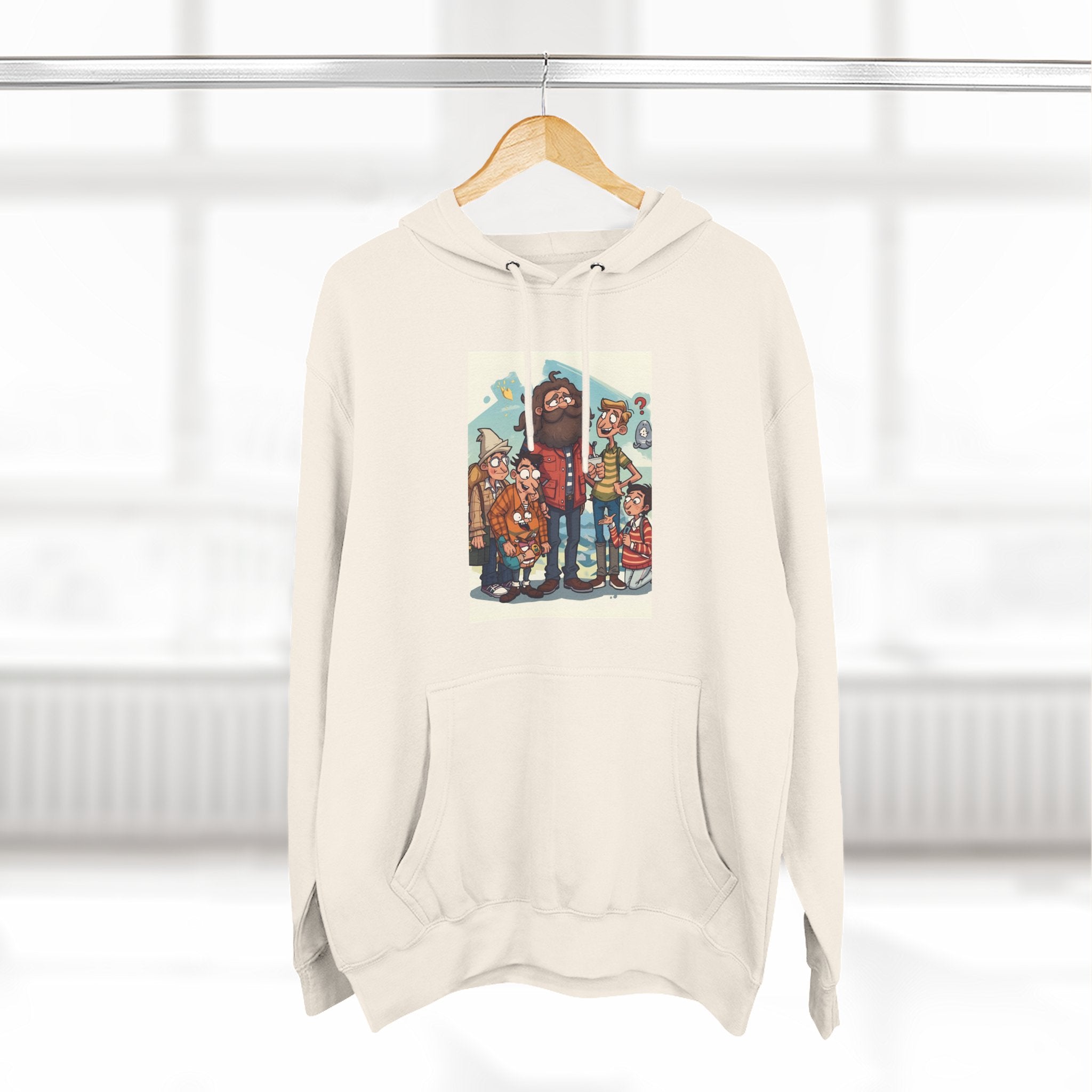 Cozy Family Fun Hoodie, Three-Panel Fleece Sweatshirt, Gift for Parents, Casual Wear, Holiday Apparel, Winter Fashion