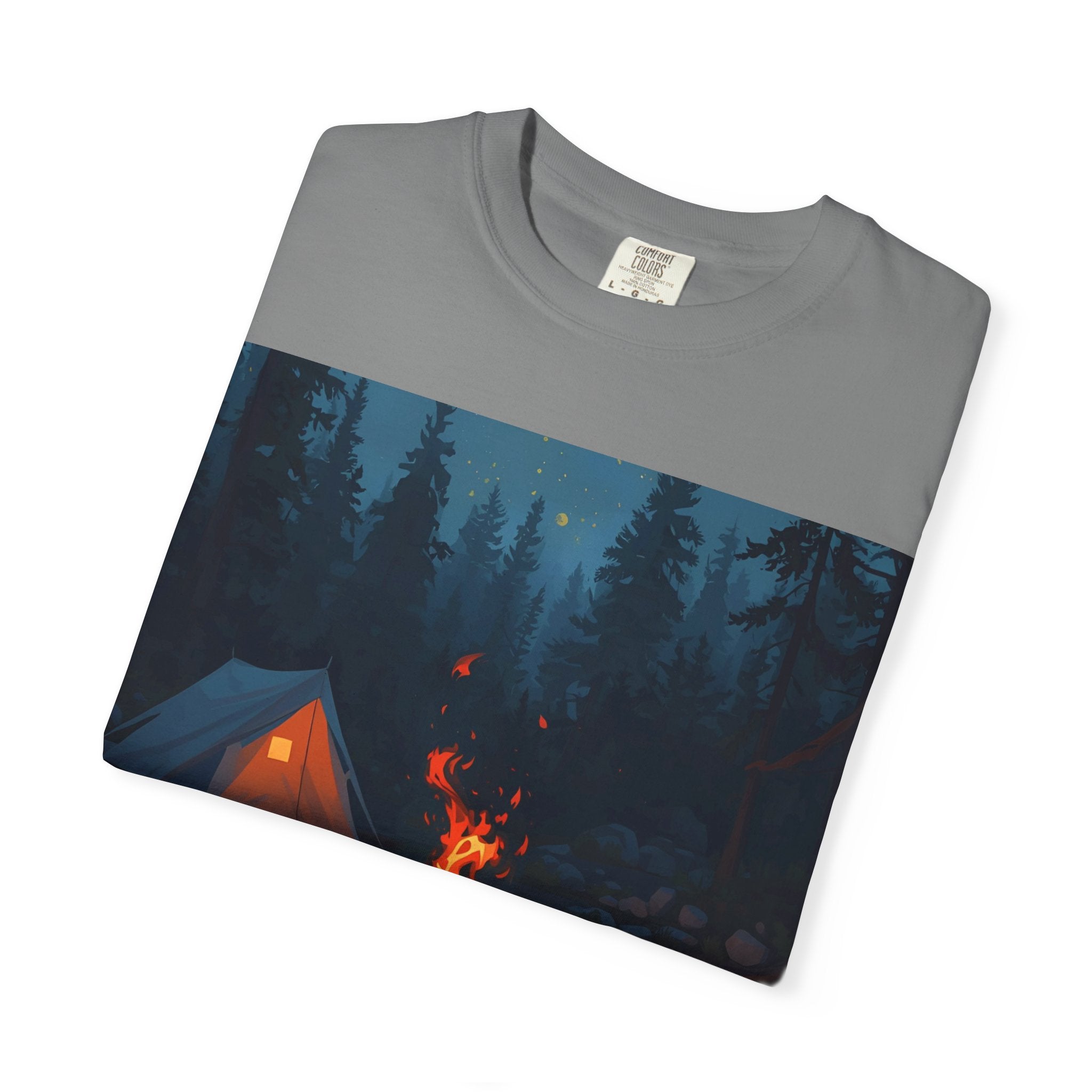 Campfire Adventure T-Shirt - Unisex Outdoors Shirt, Camping Apparel, Nature Lover Gift, Travel Tee, Boho Style Wear