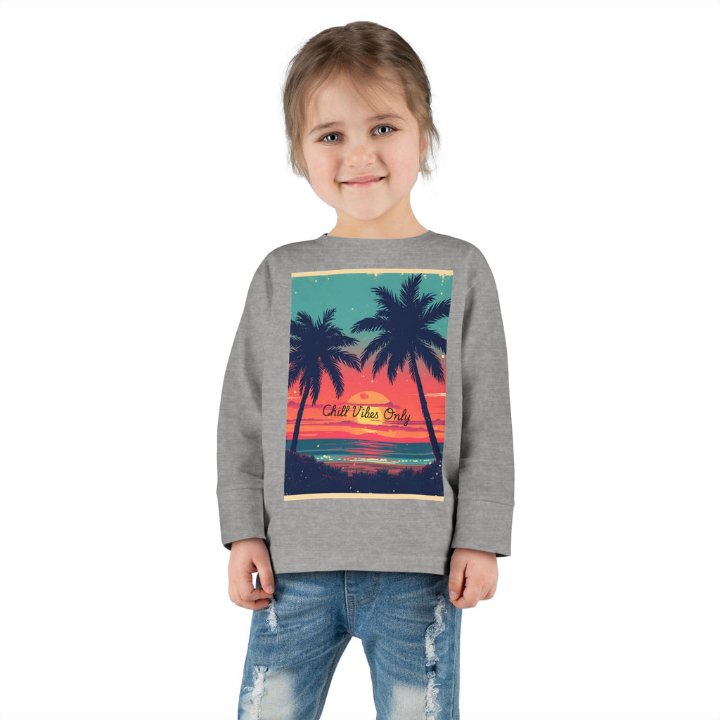 Tropical Sunset Toddler Long Sleeve Tee