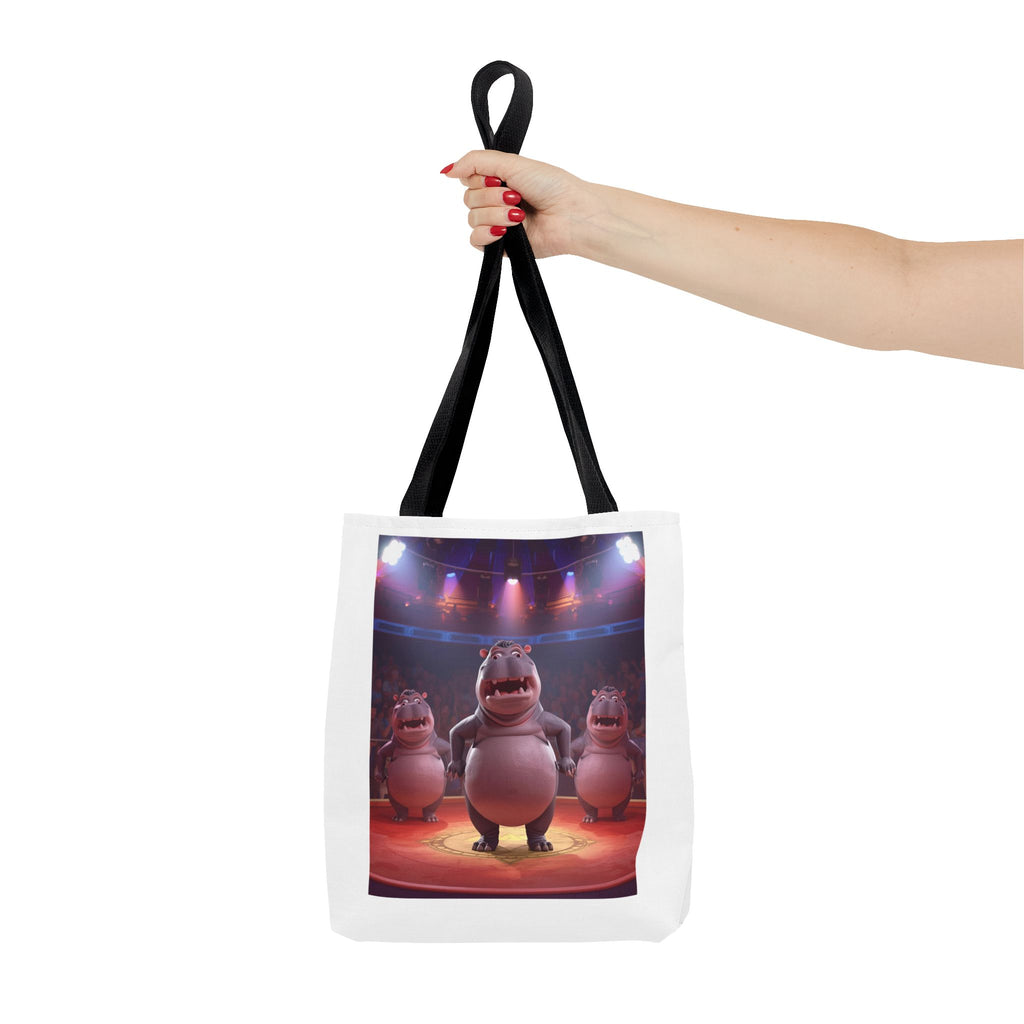 Hippo Funny Tote Bag (AOP)