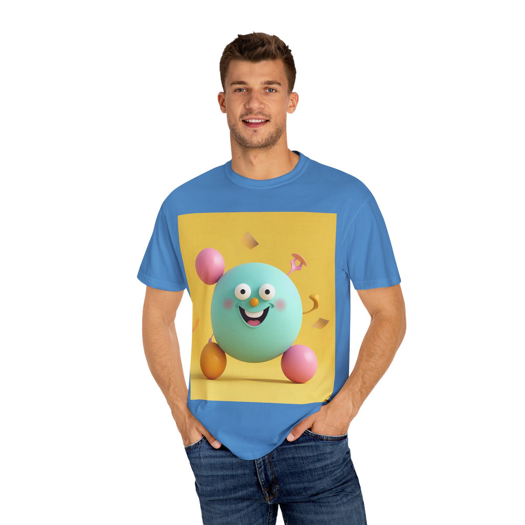 Playful Colorful Cartoon T-Shirt, Fun Graphic Tee, Summer Casual Wear, Gift for Kids and Adults, Birthday Party Outfit, Unique Design