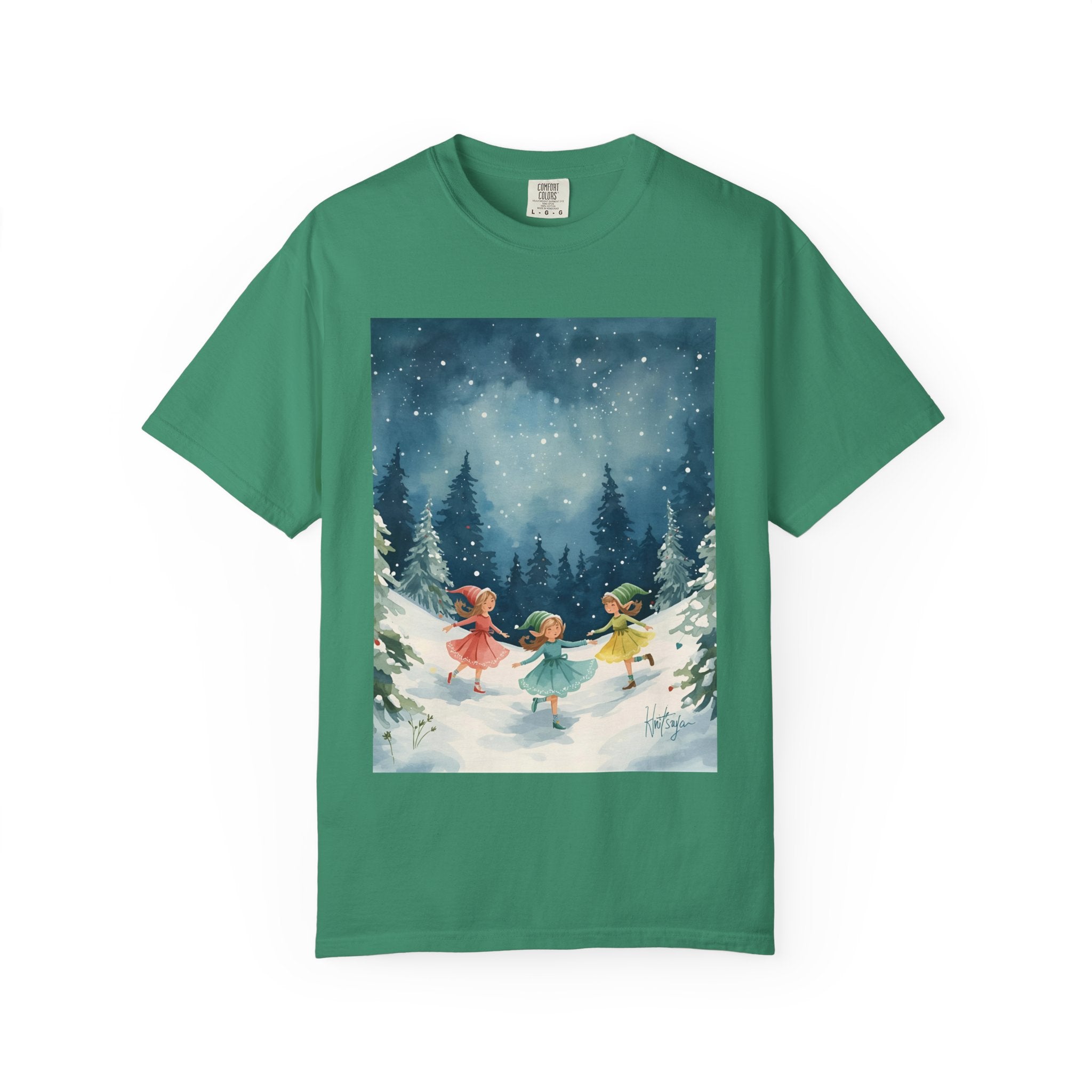 Whimsical Winter T-Shirt, Cozy Graphic Tee, Holiday Apparel, Gift for Her, Seasonal Fashion, Unisex Tee