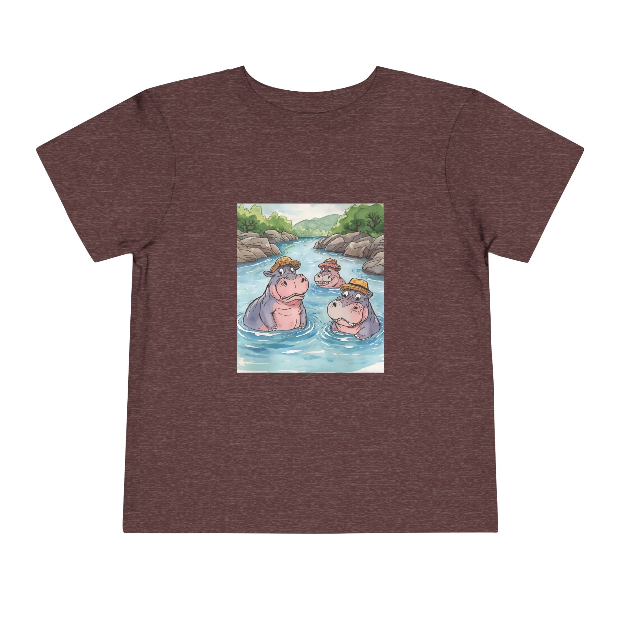 Hippo Cute Toddler Short Sleeve Tee