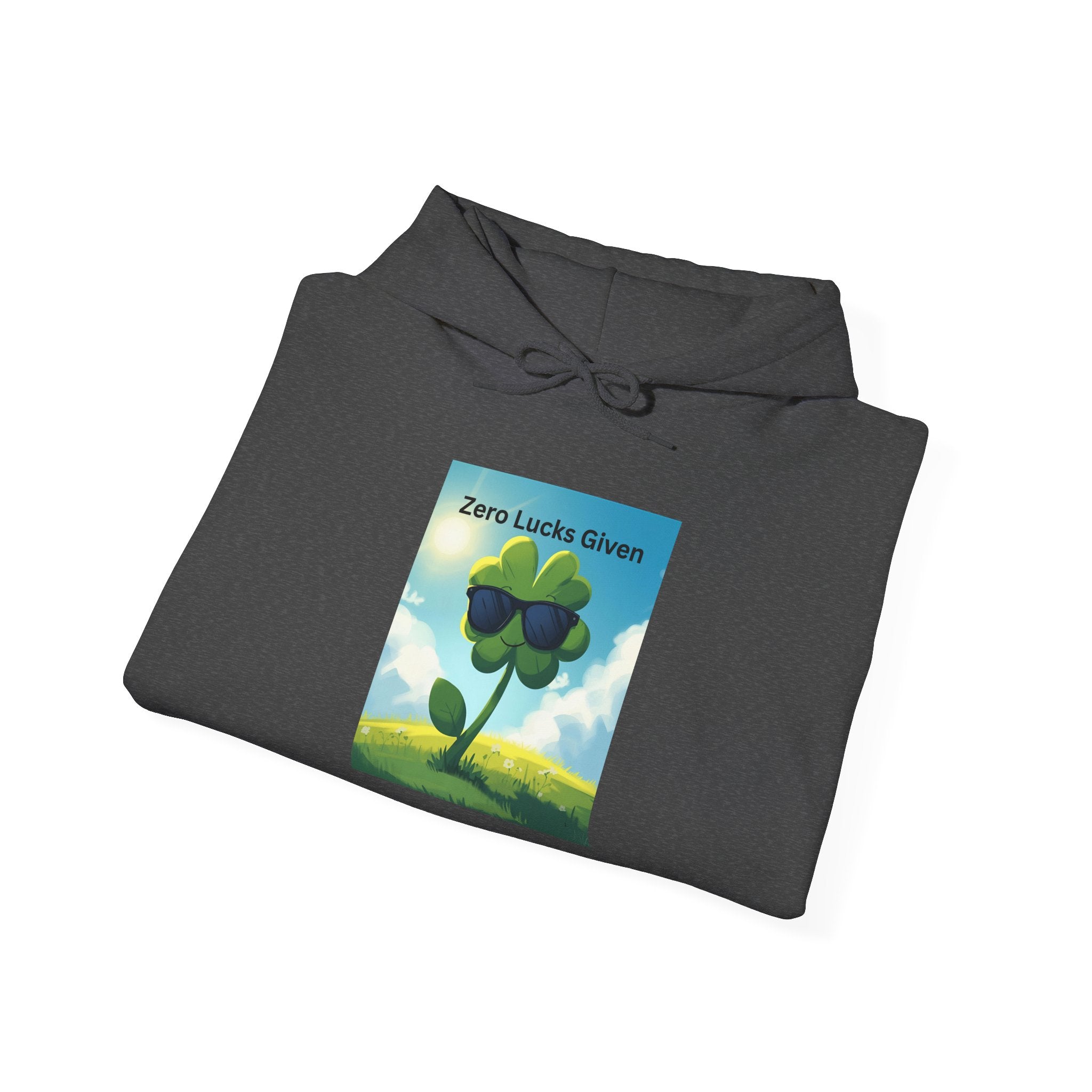 Chill Vibes Hooded Sweatshirt - Plant Power, Casual Wear, Nature Lover Gift, Relaxing Style, Zero Luck Given