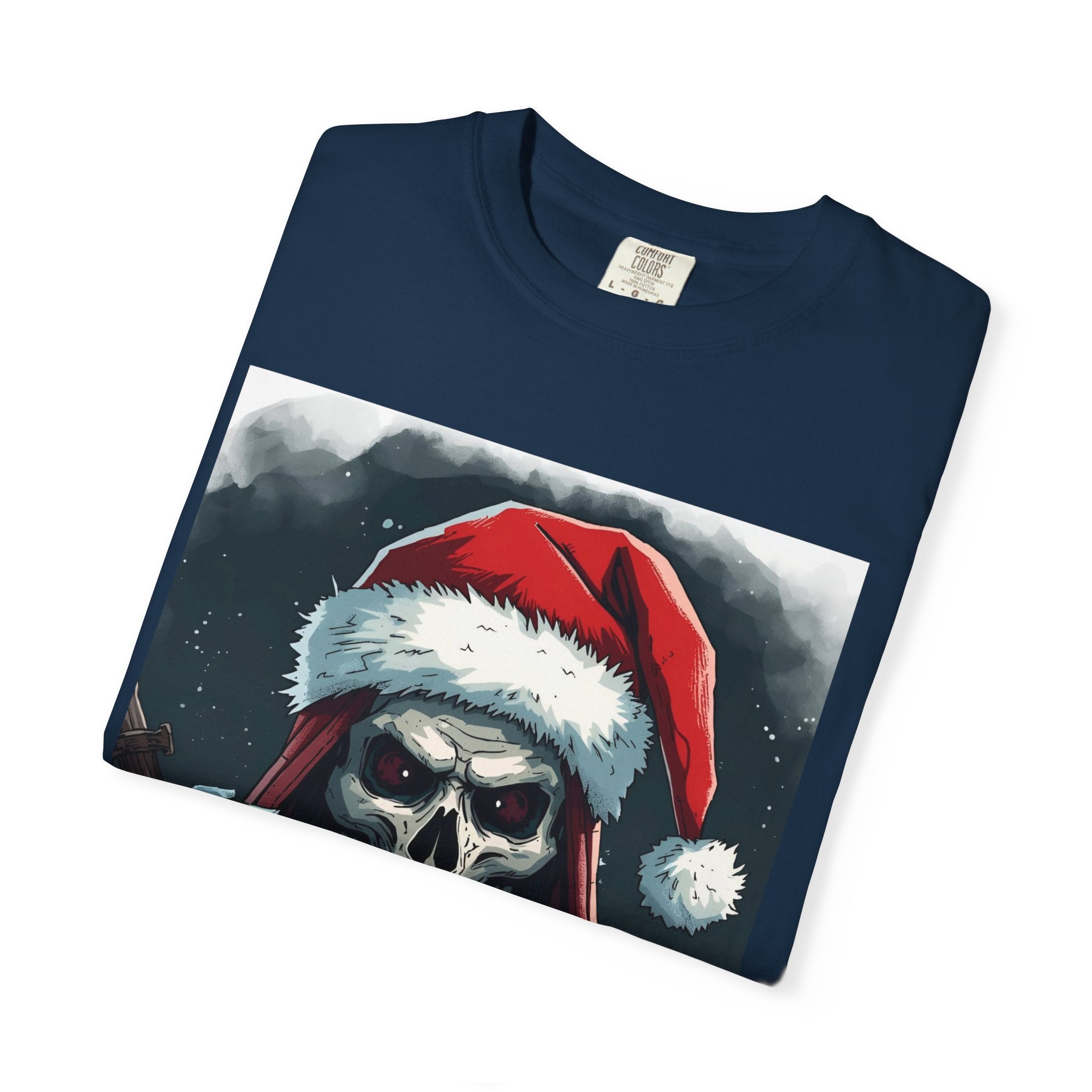 Christmas Skeleton T-Shirt, Unisex Holiday Tee, Funny Graphic Shirt, Unique Gift, Halloween & Christmas Apparel