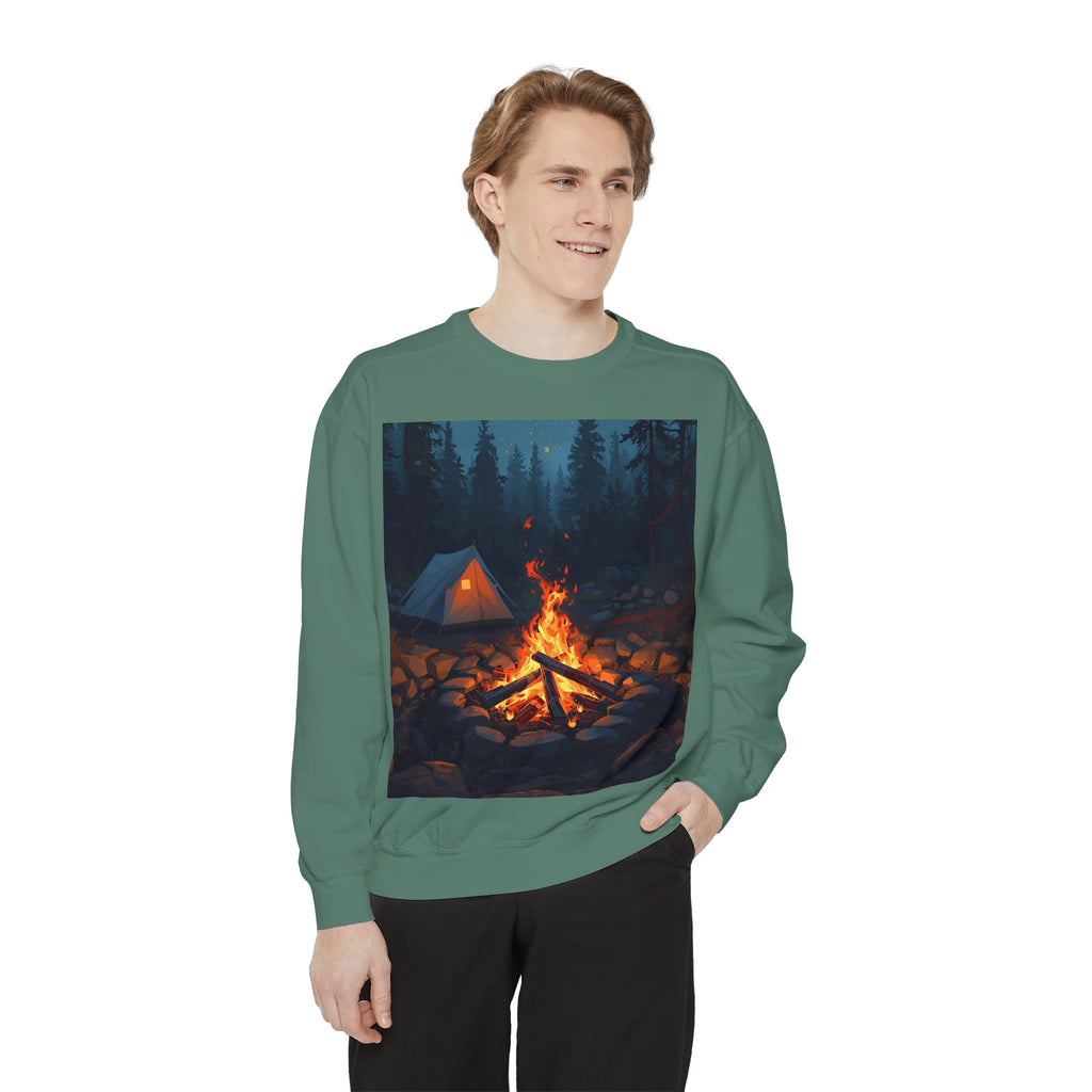 Cozy Campfire Unisex Garment-Dyed Sweatshirt