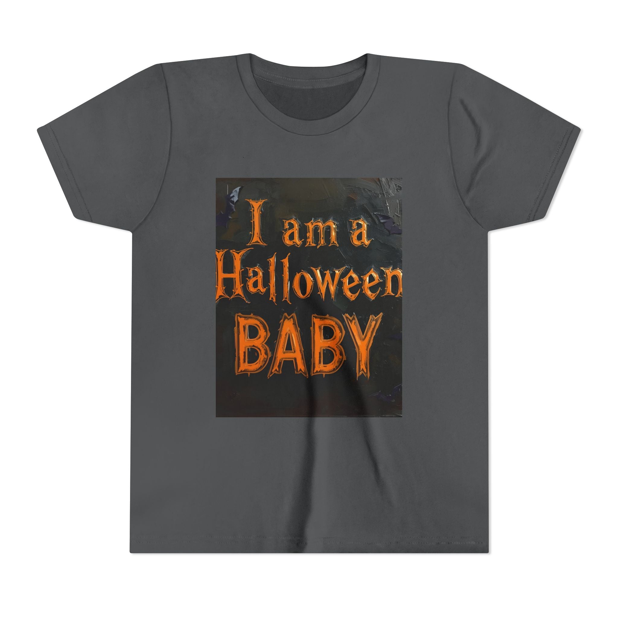I Am A Halloween Baby Youth Short Sleeve Tee