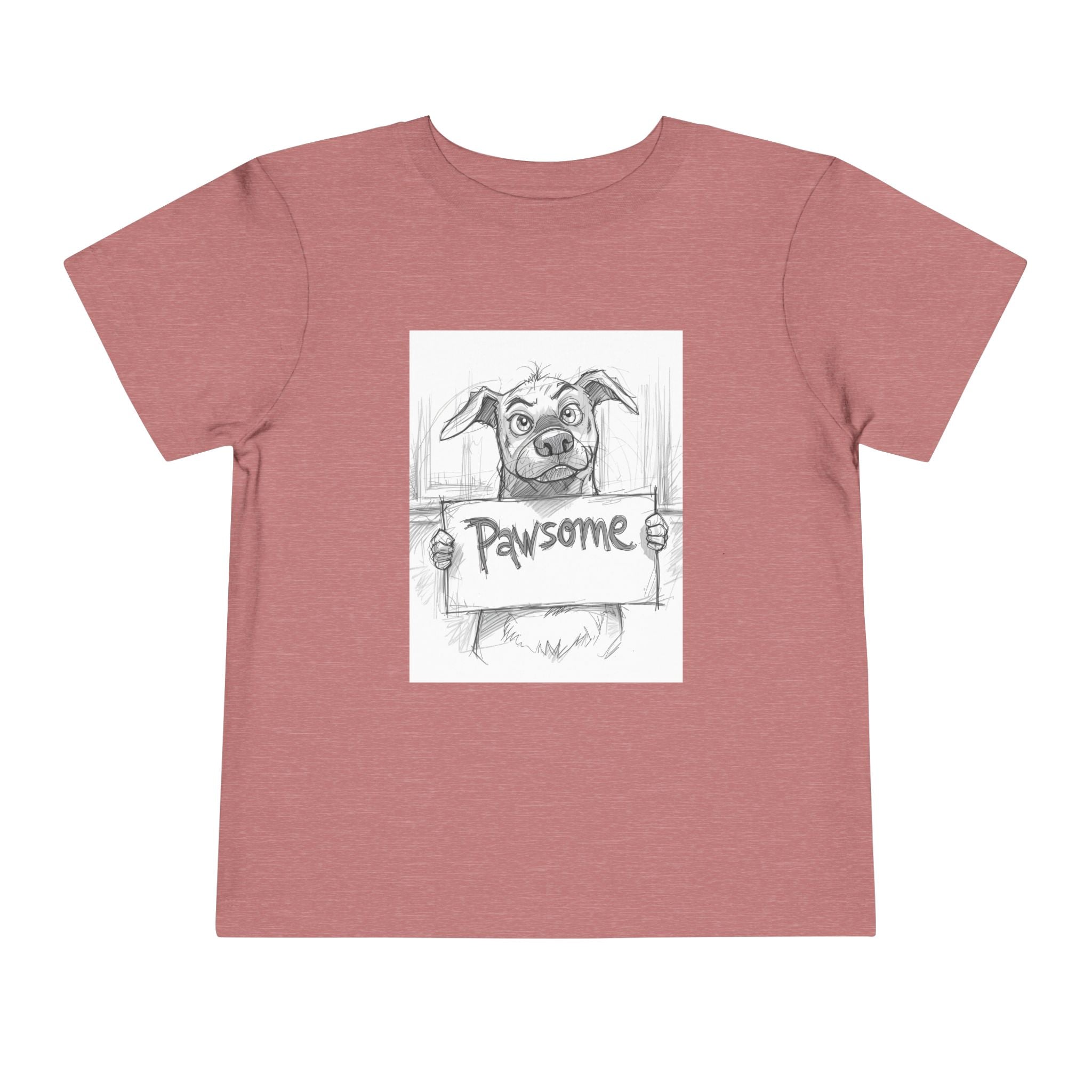 Pawsome Toddler Tee, Cute Dog Shirt for Kids, Pet Lover Gift, Playful Toddler Outfit, Birthday Gift, Animal Lover Apparel