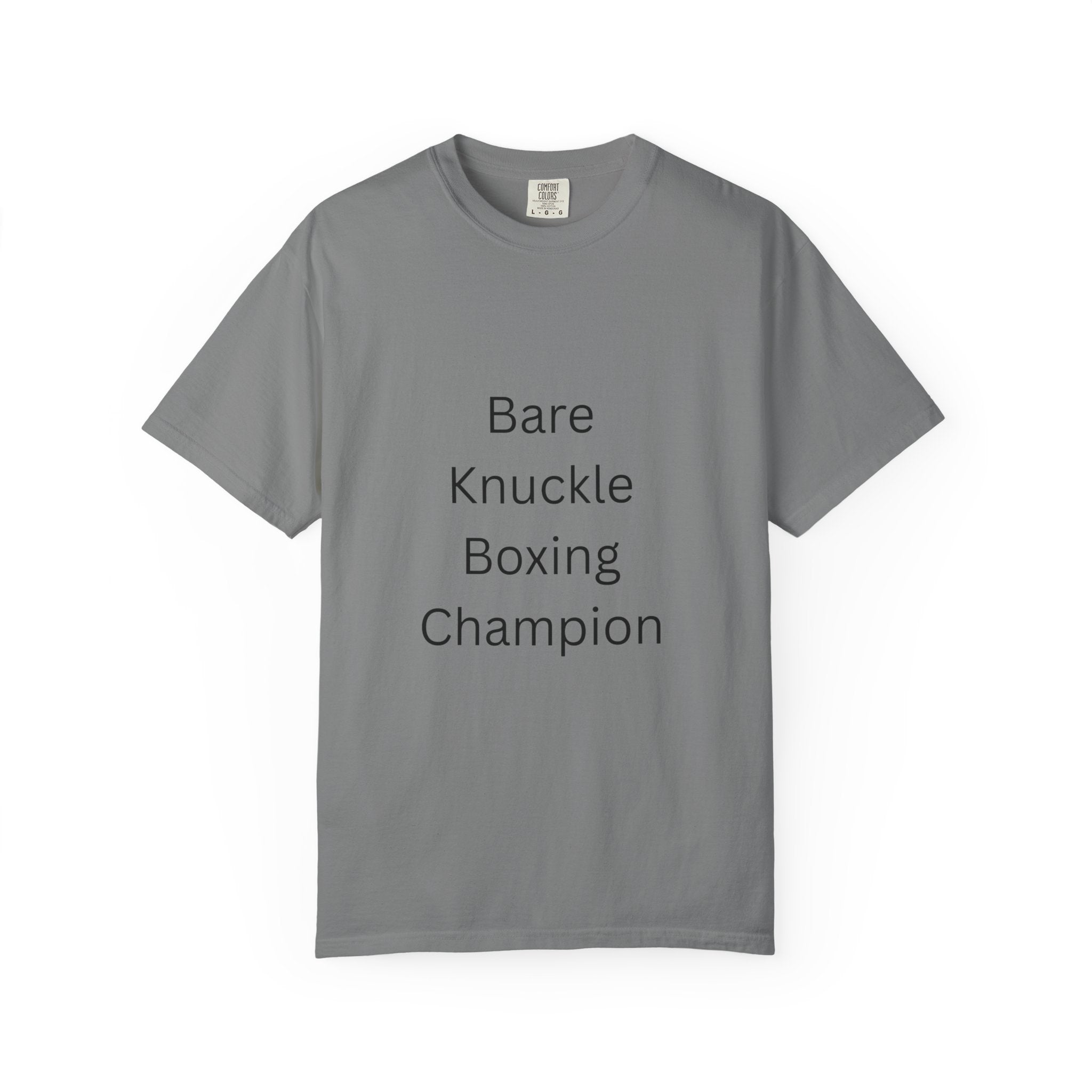 Bare Knuckle Boxing Champion T-shirt, Unisex Workout Tee, Gift for Fighters, Casual Sportswear, Motivation Gear, Gym Outfit