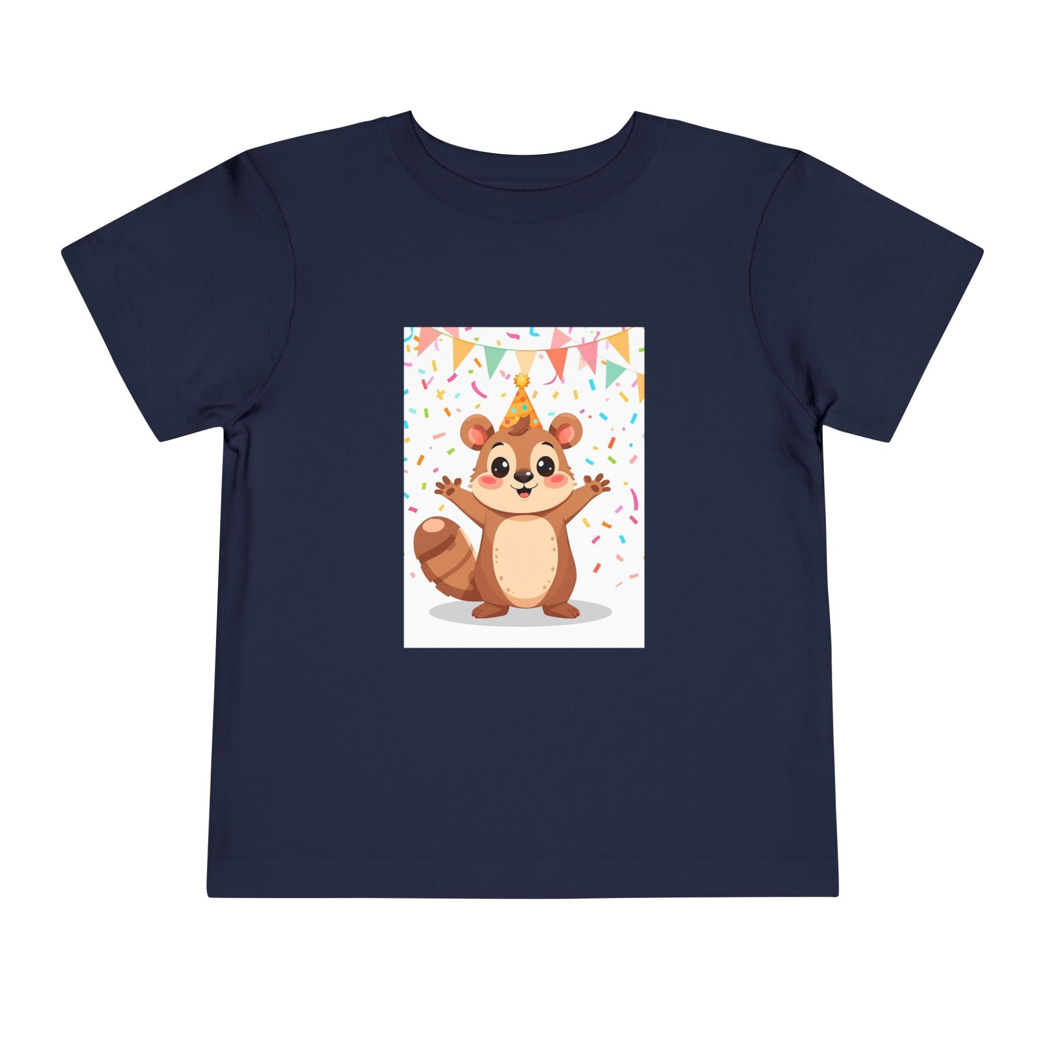 Party Animal With Squirl Toddler Short Sleeve Tee