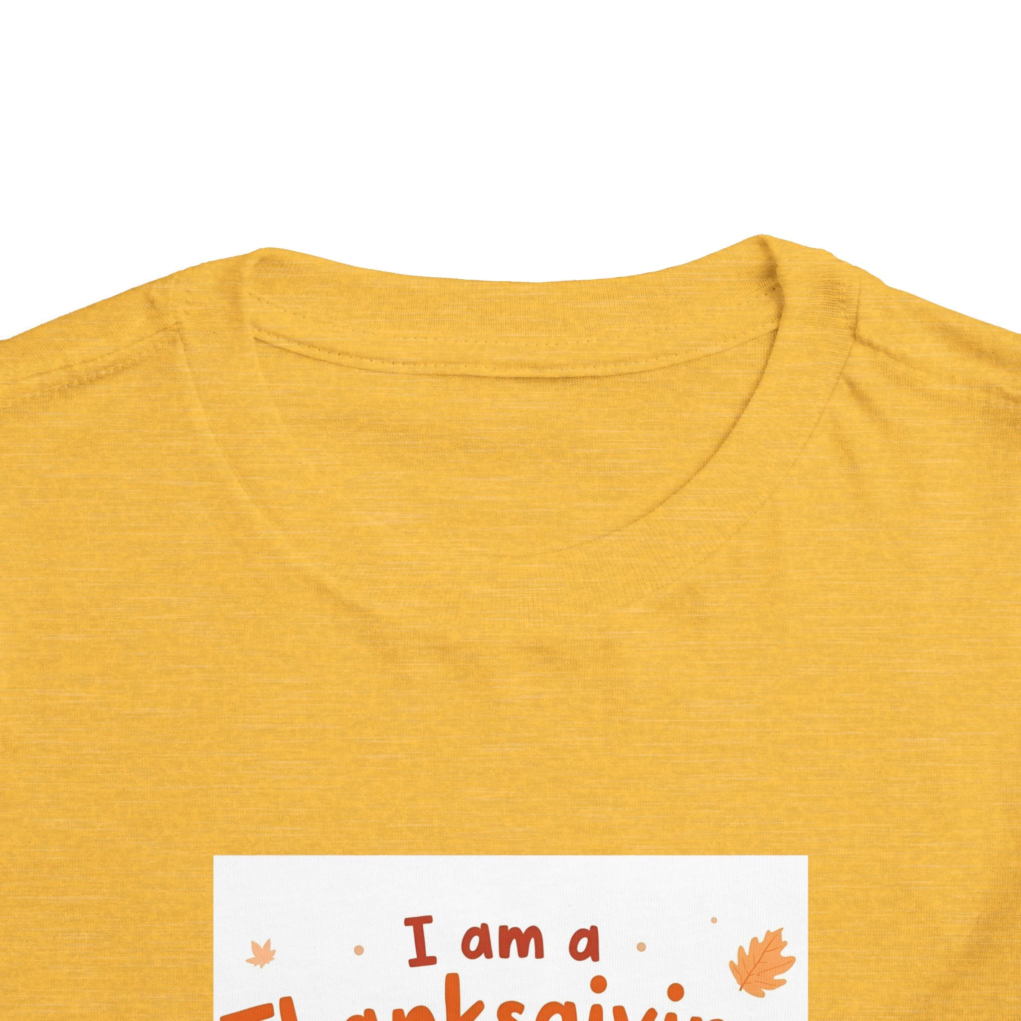 I Am A Thanksgiving Baby Toddler Short Sleeve Tee