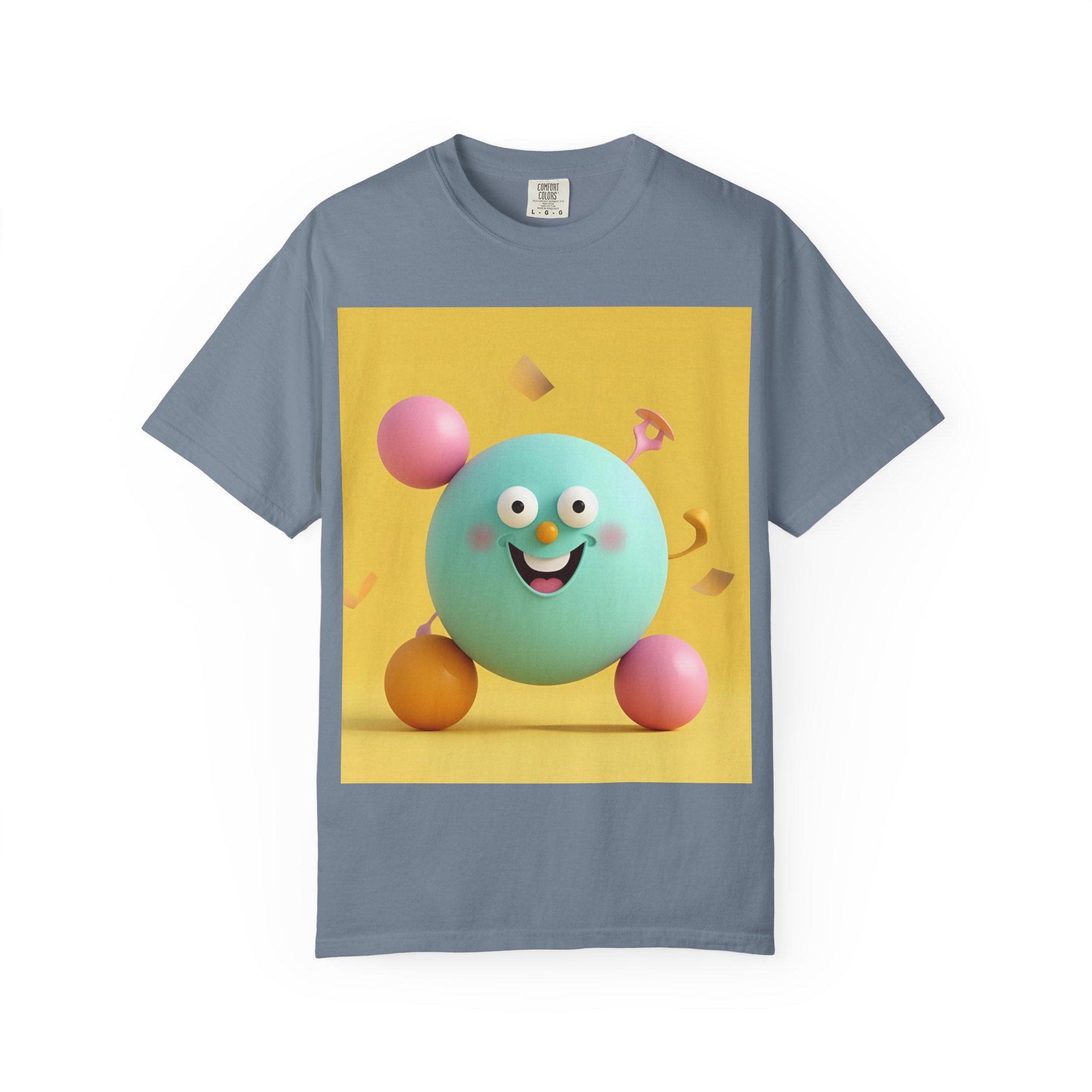 Playful Colorful Cartoon T-Shirt, Fun Graphic Tee, Summer Casual Wear, Gift for Kids and Adults, Birthday Party Outfit, Unique Design