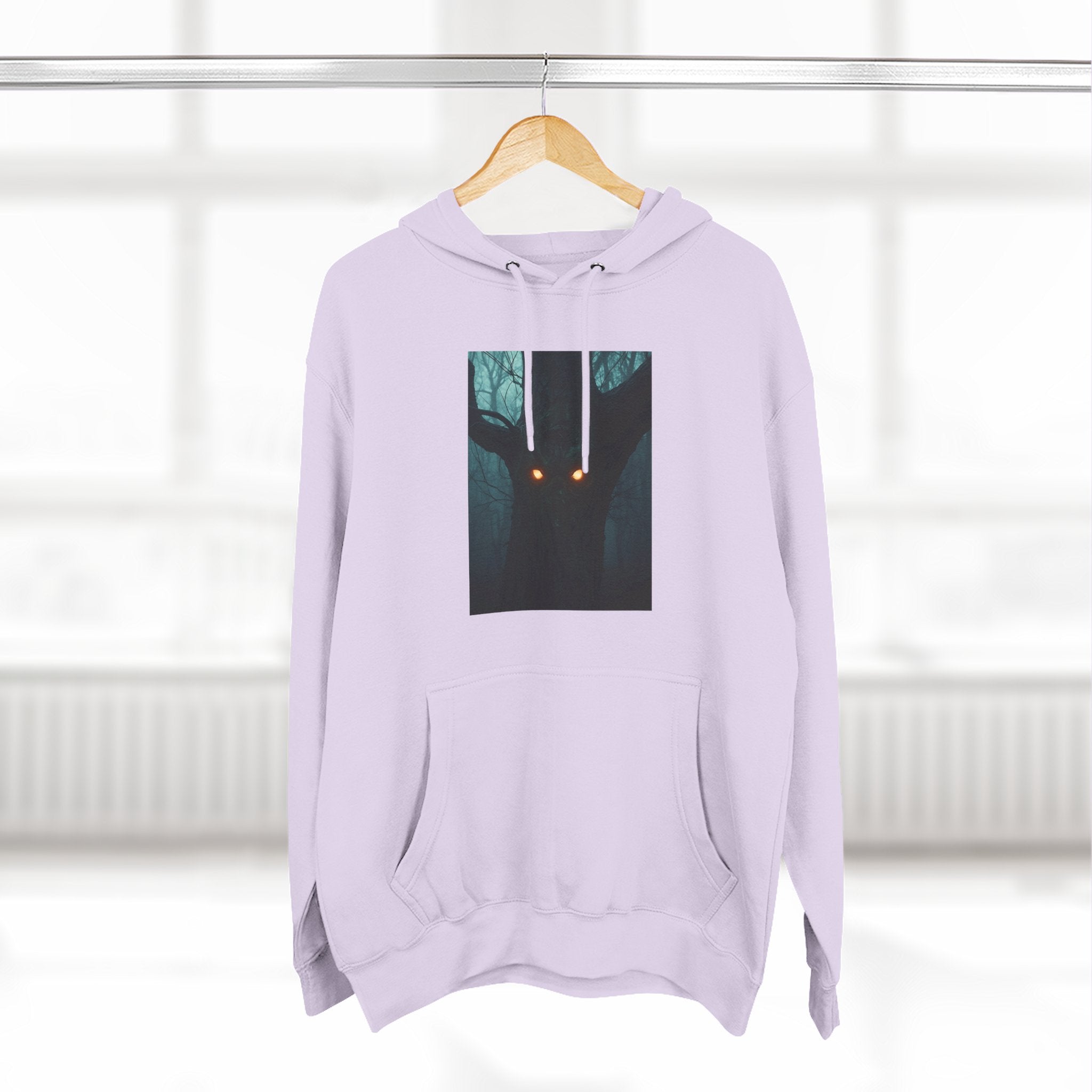 Chilling Nighttime Hoodie, Cozy Fleece Sweatshirt, Outdoor Adventure Attire, Perfect for Bonfire Nights, Gifts for Nature Lovers