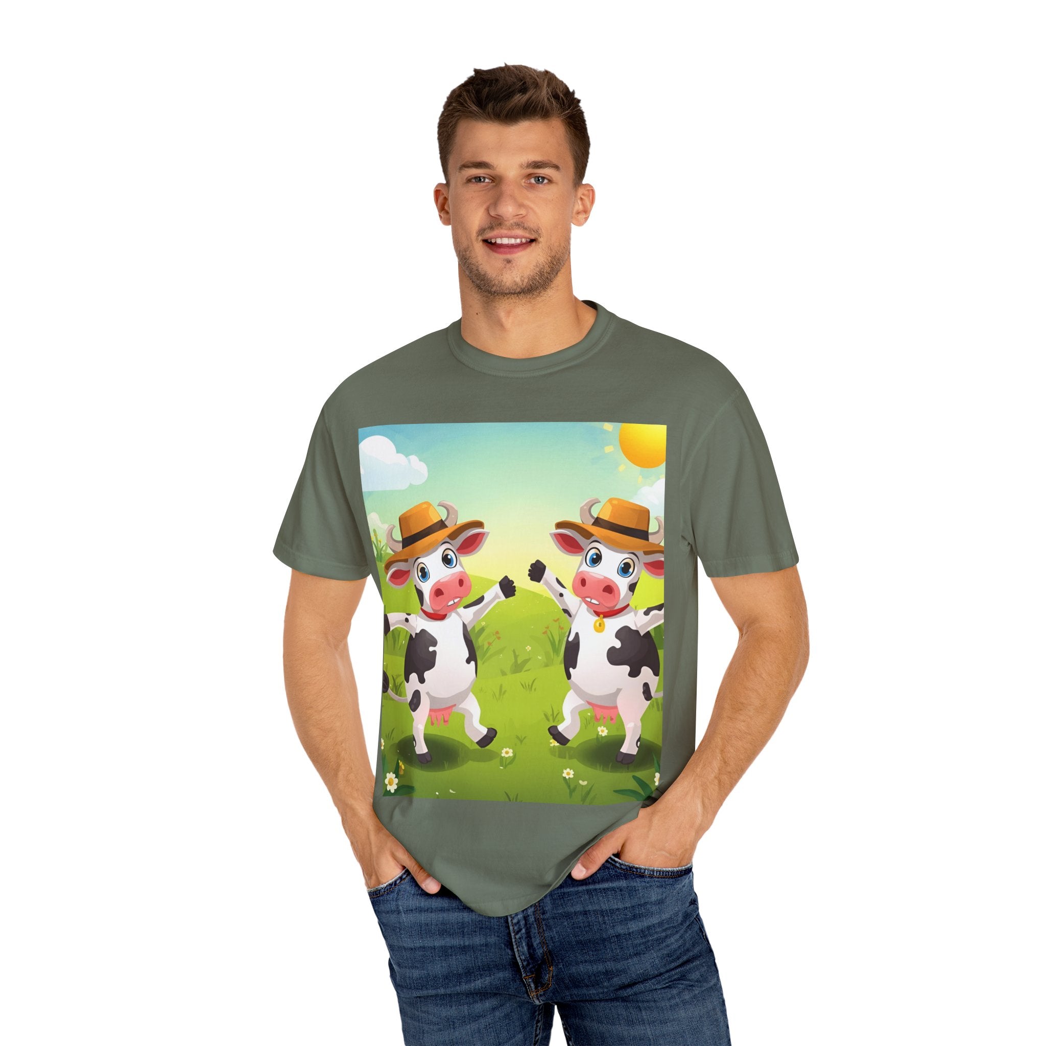 Cute Cow Fun Farm Playful Cow Graphic T-Shirt, Fun Tee for Kids, Animal Lovers, Farm Life, Casual Wear, Summer Vibes, Birthday Gift