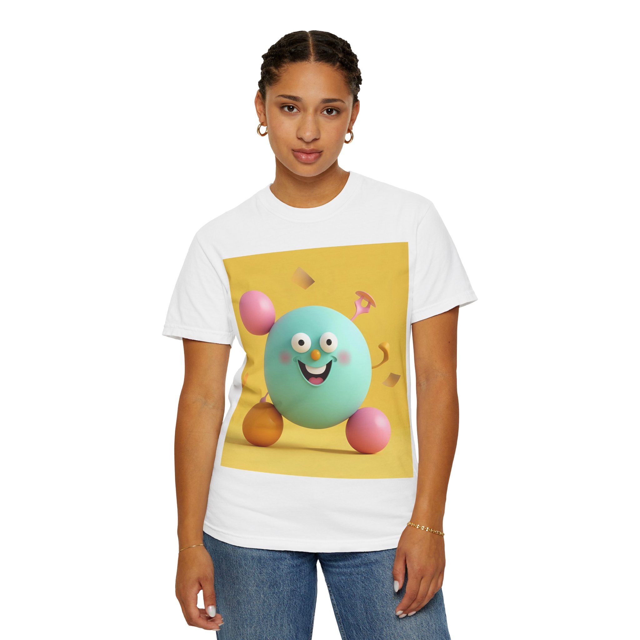 Playful Colorful Cartoon T-Shirt for Fun-Loving Souls, Graphic Tee, Gift for Kids & Adults, Birthday Party Outfit, Casual Wear, Housewarming Gift