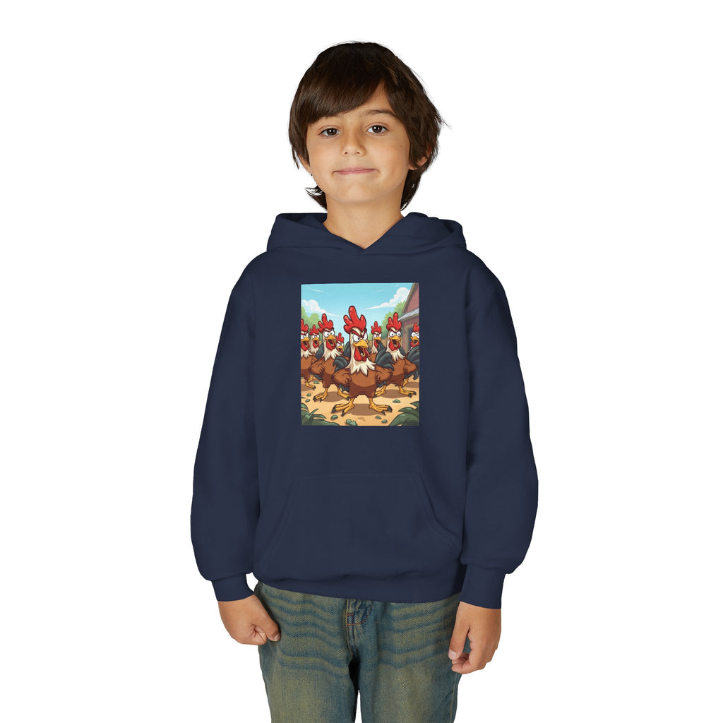 Chicken Funny Youth Heavy Blend Hooded Sweatshirt
