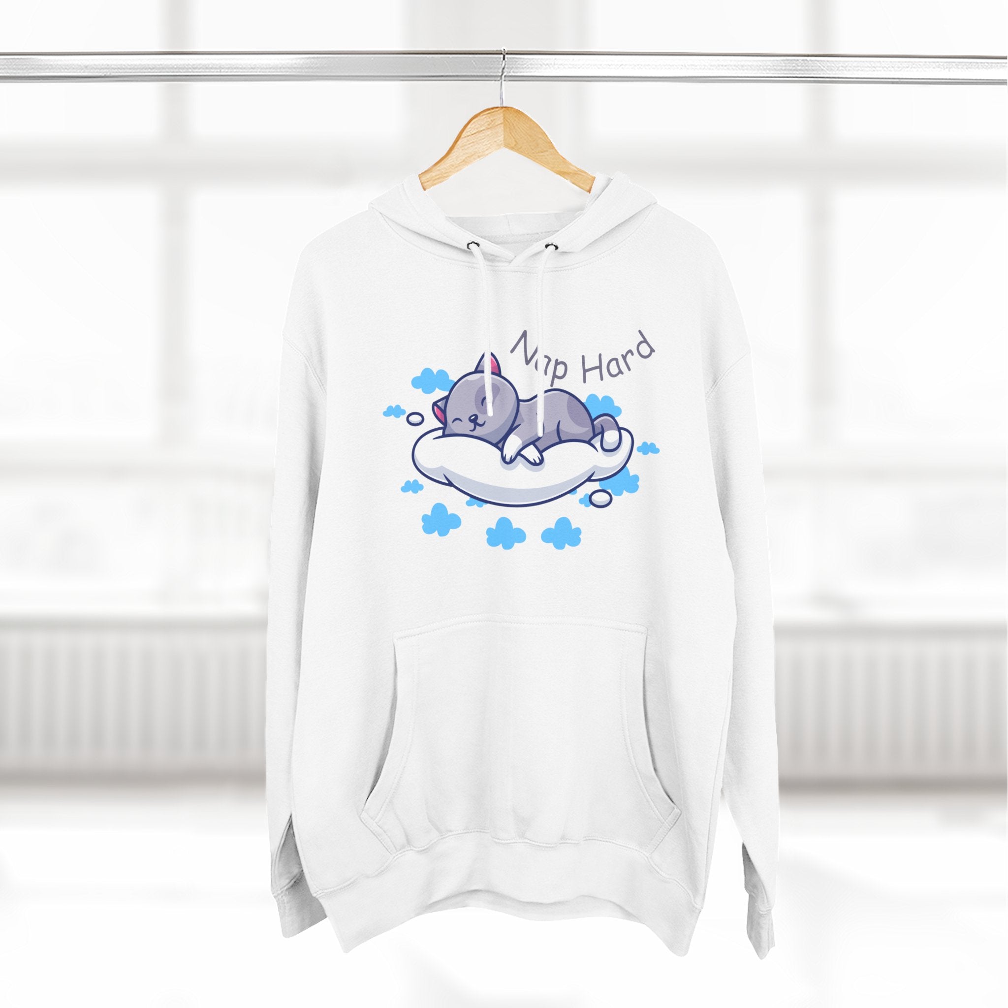 Cozy Cat Nap Hoodie - Perfect for Pet Lovers, Chill Days, Cozy Nights, Birthday Gift, Cat Pajama