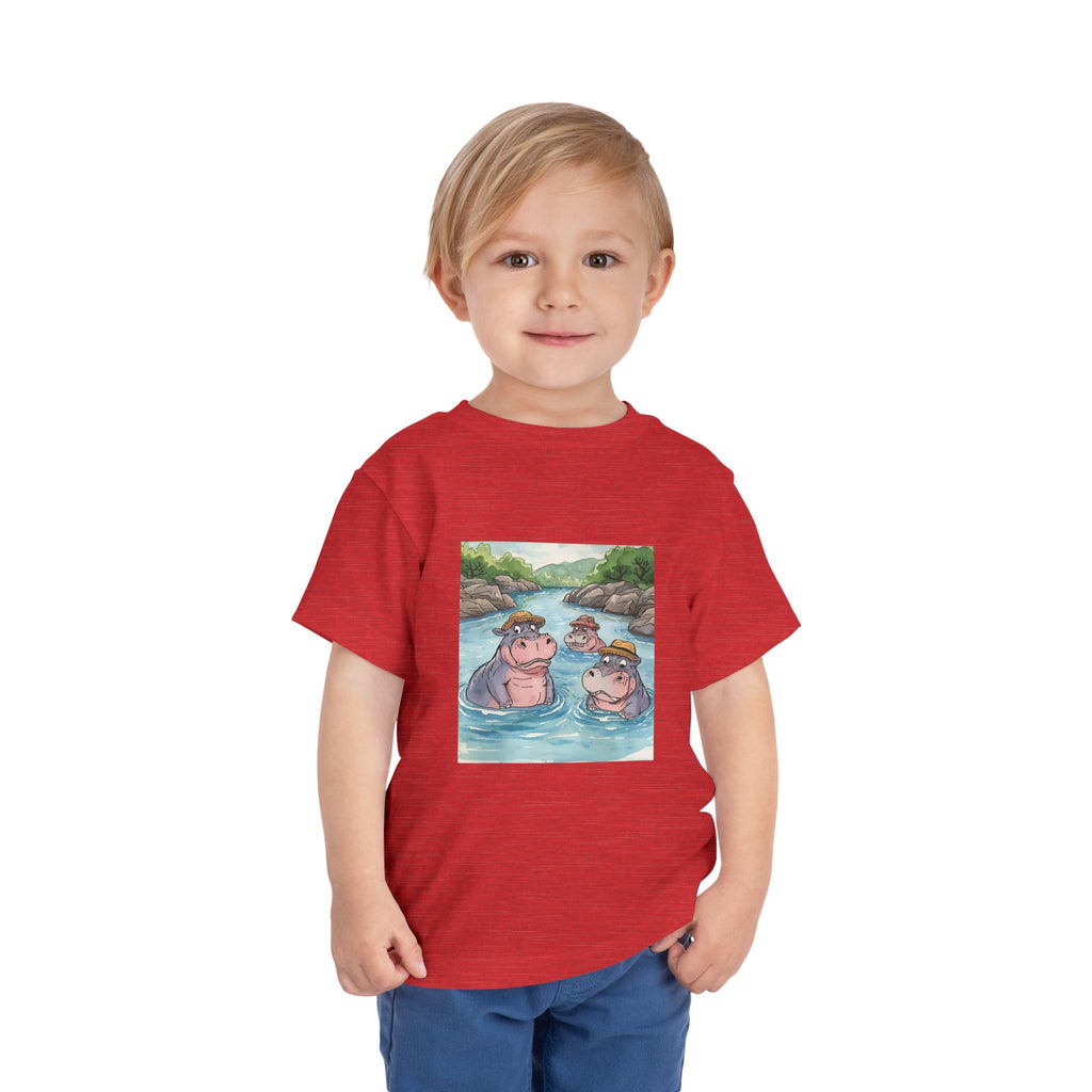 Hippo Cute Toddler Short Sleeve Tee