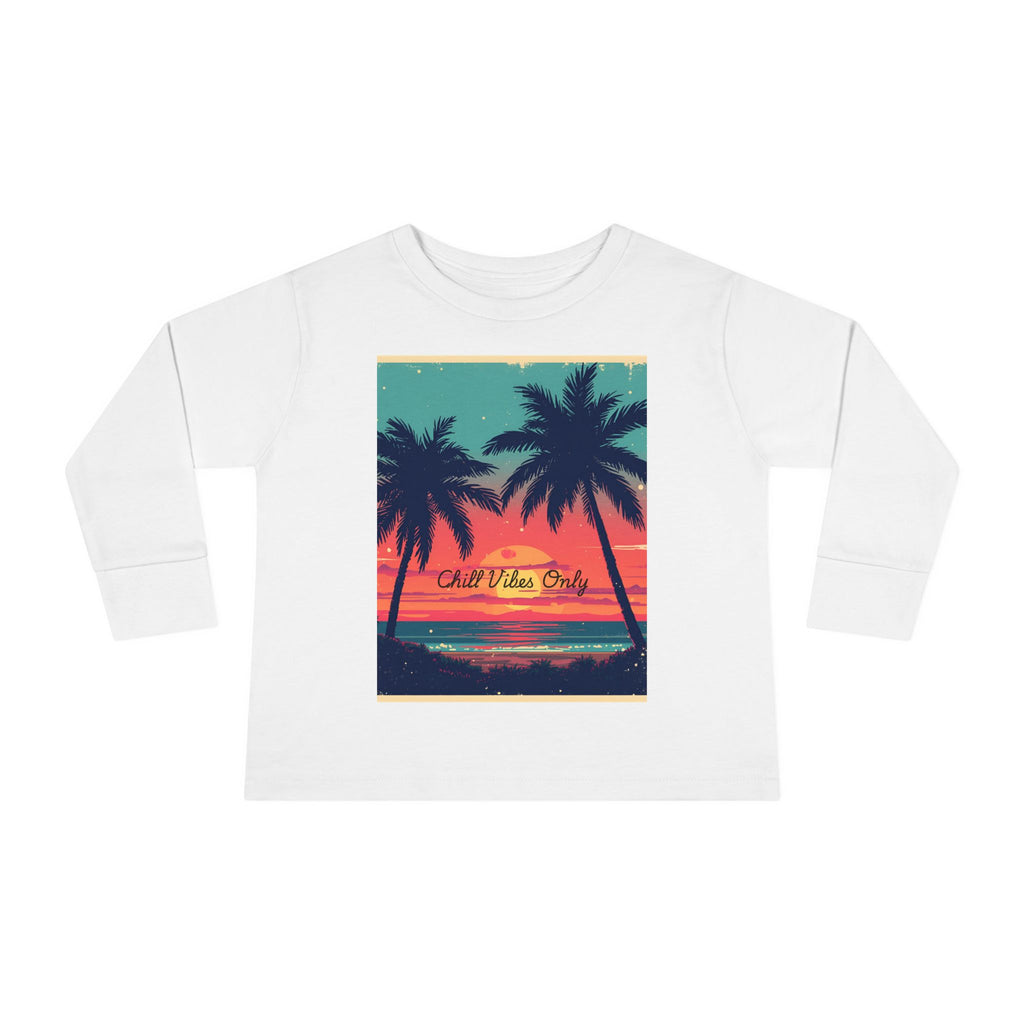 Tropical Sunset Toddler Long Sleeve Tee