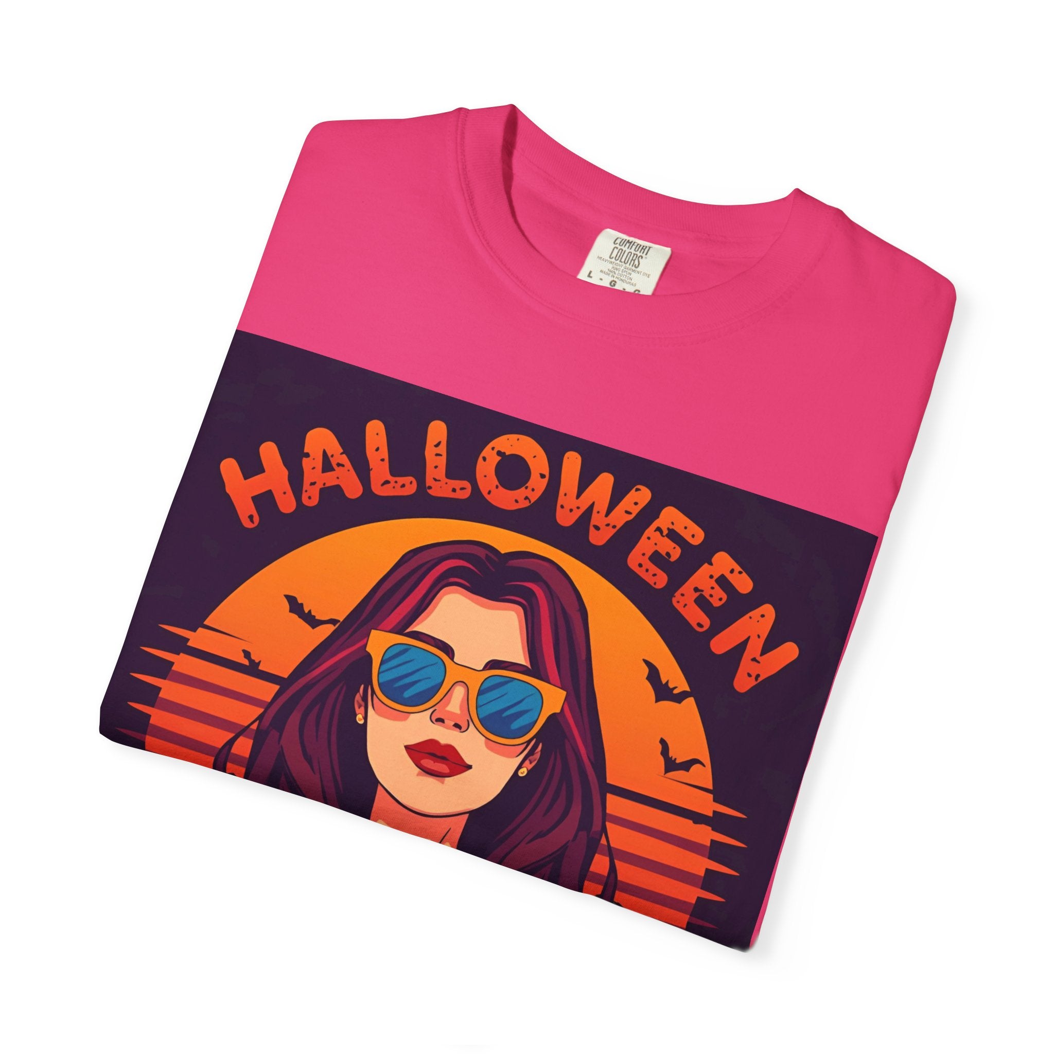 Halloween Cool Mom T-Shirt, Unisex Garment-Dyed Tee, Spooky Season Apparel, Fall Fashion, Halloween Costume Shirt