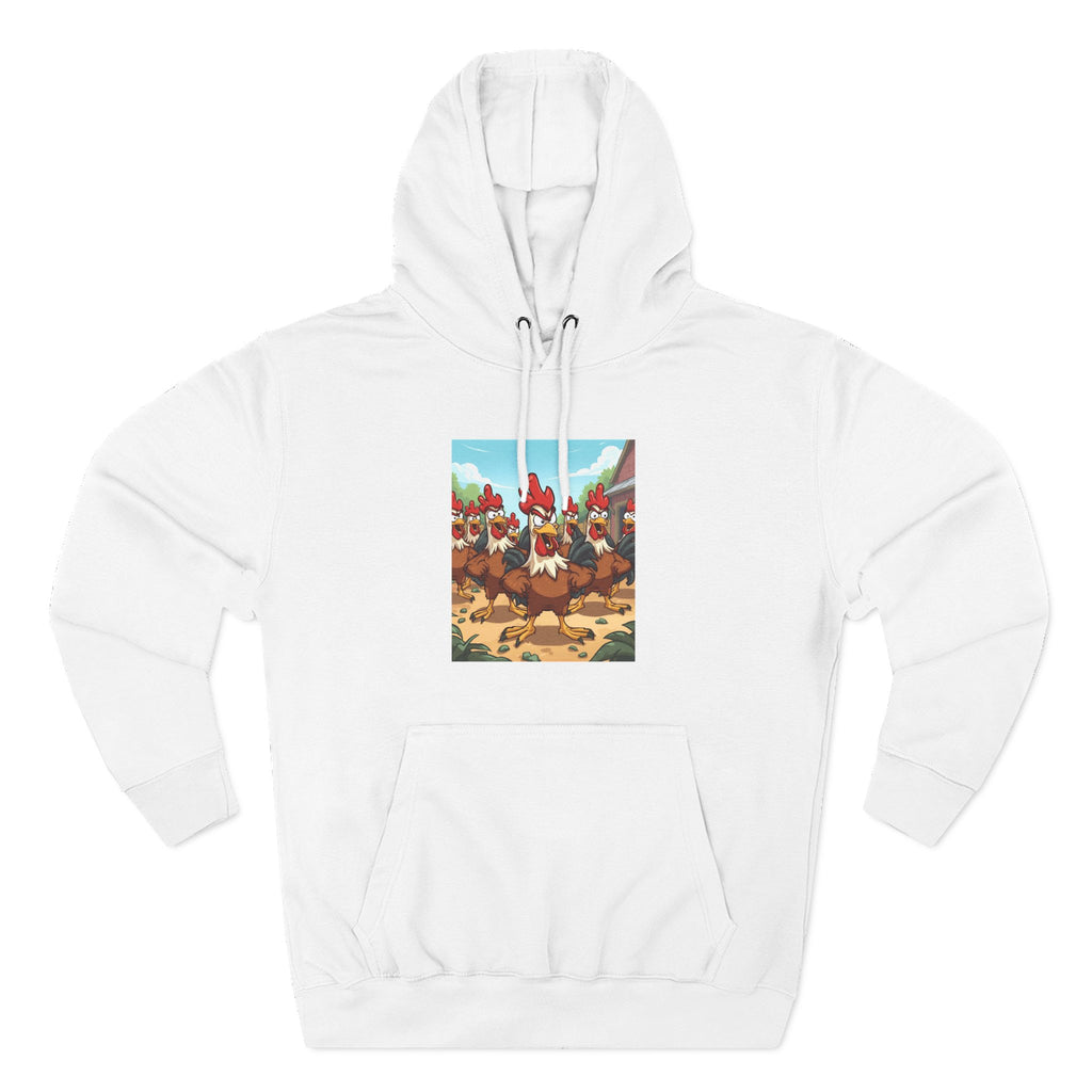 Chicken Funny Three-Panel Fleece Hoodie