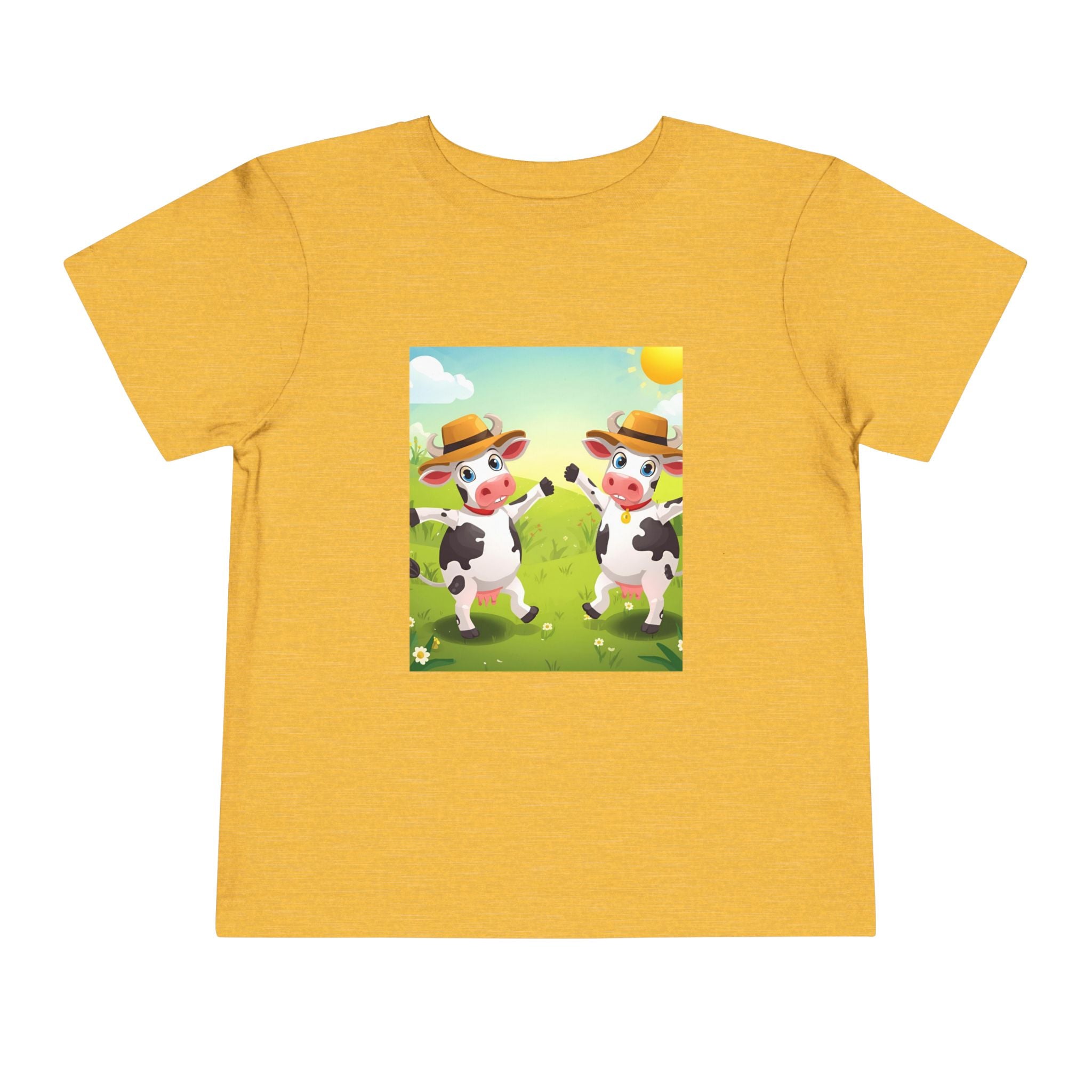 Cute Cow Fun Farm Toddler Short Sleeve Tee