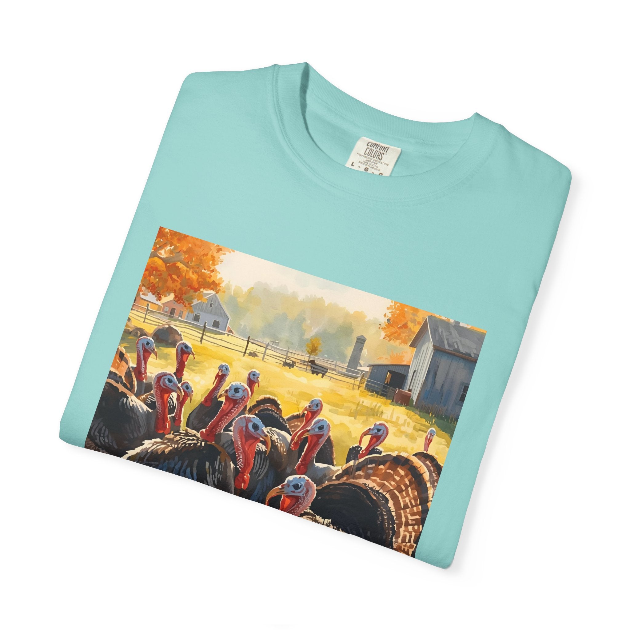 Thanksgiving Turkey T-shirt, Fall Apparel, Unisex Casual Tee, Funny Turkey Shirt, Autumn Wardrobe Essential