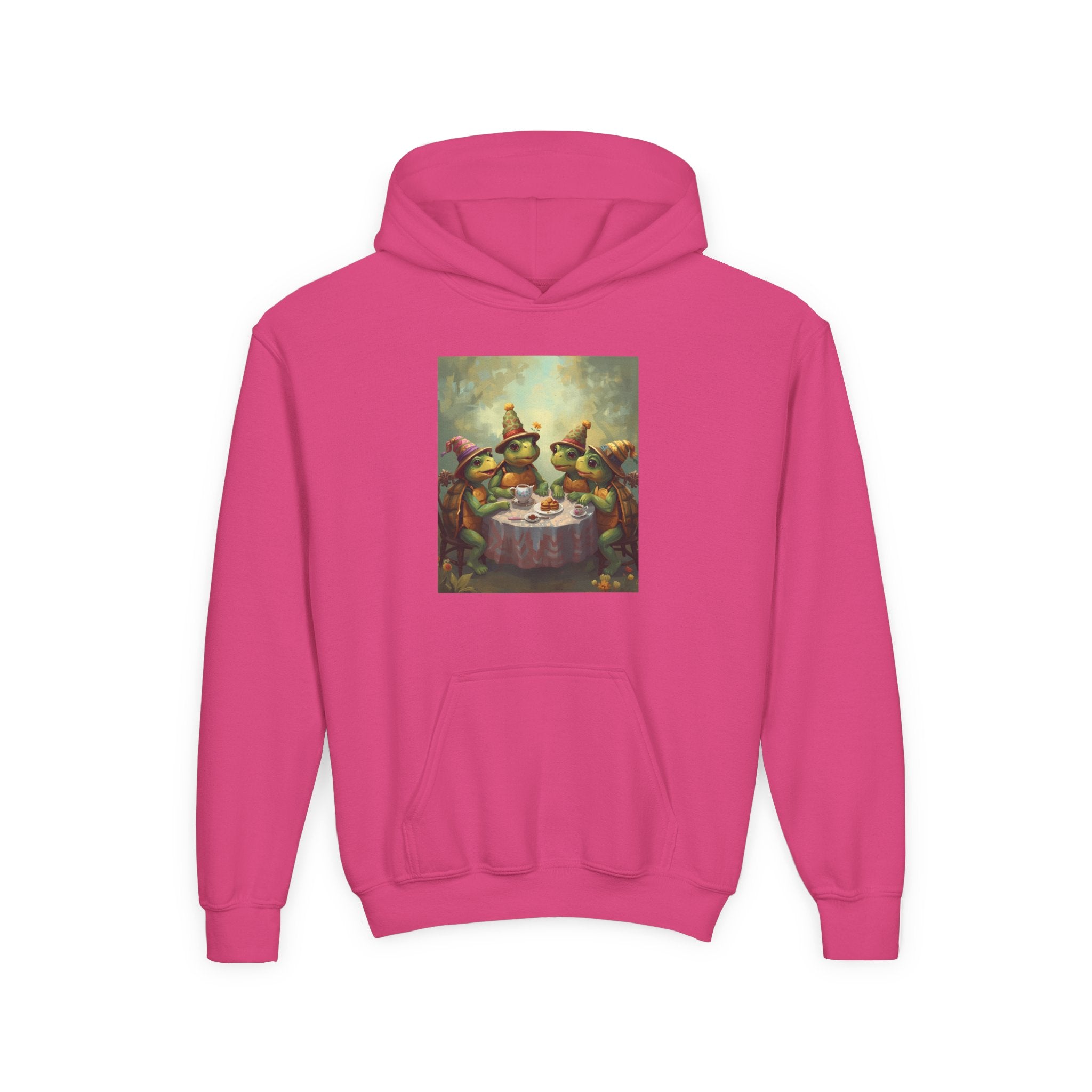 Whimsical Turtle Youth Heavy Blend Hooded Sweatshirt