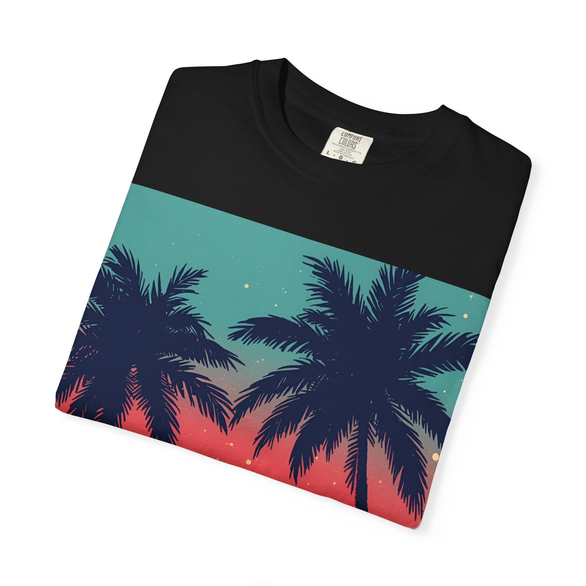 Tropical Sunset Unisex Garment-Dyed T-shirt