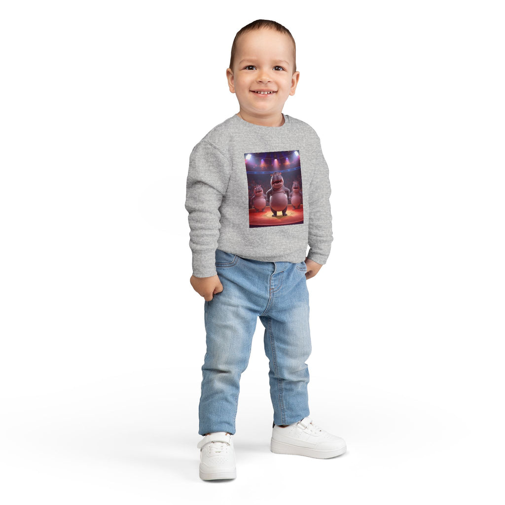 Hippo Funny Toddler Sweatshirt