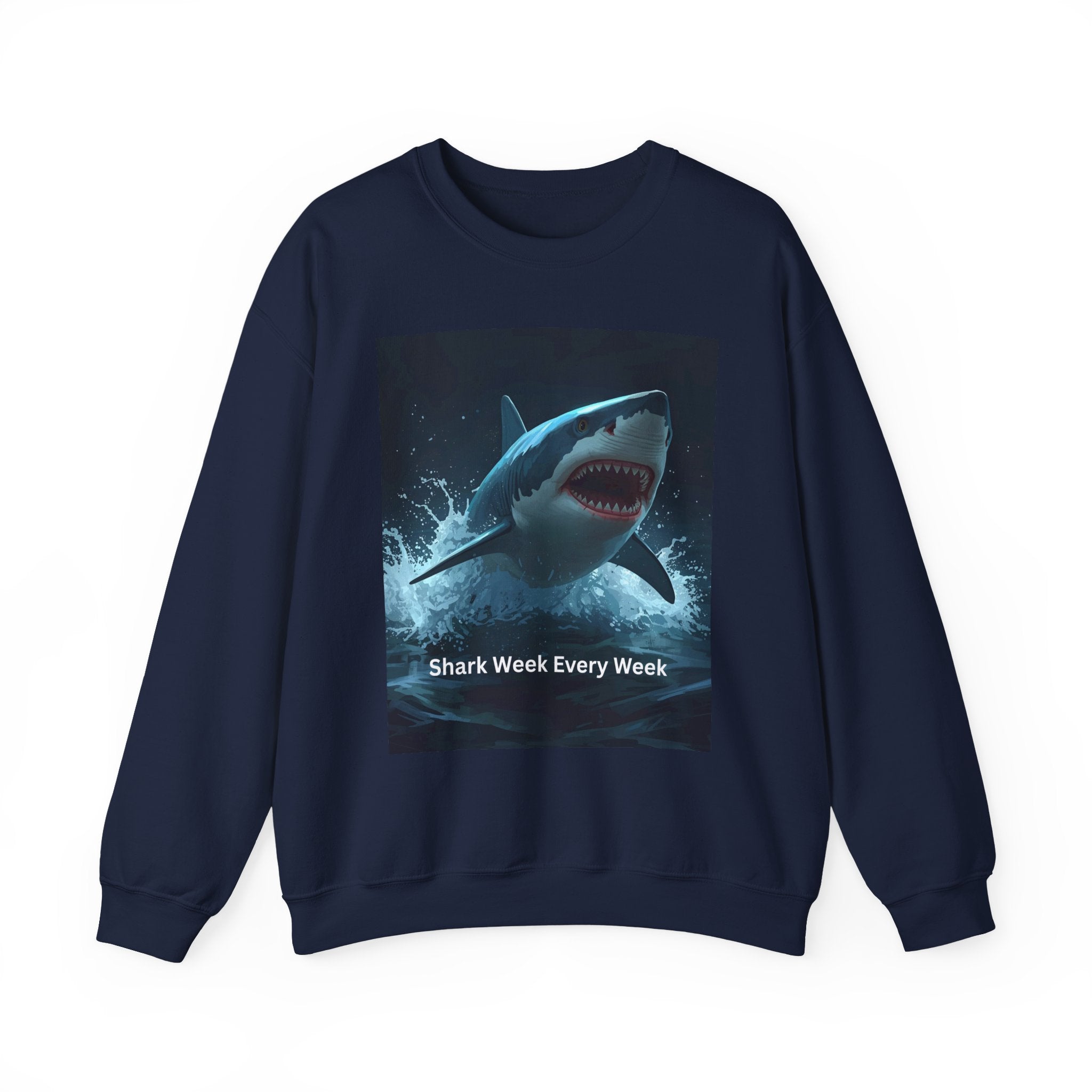 Shark Week Crewneck Sweatshirt, Fun Gift for Shark Lovers, Cozy Apparel for Beach Lovers, Unique Summer Fashion, Undersea Adventure [...]