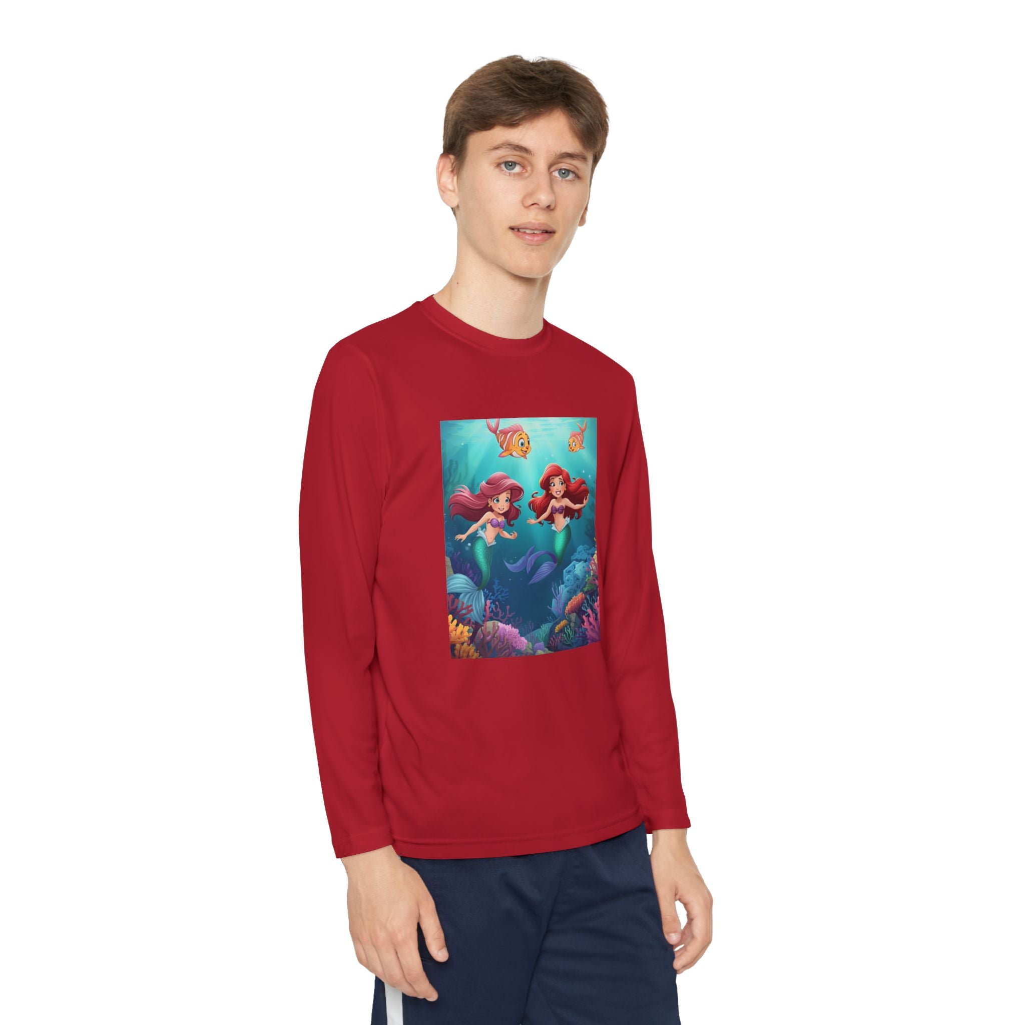 Mermaid Youth Long Sleeve Competitor Tee