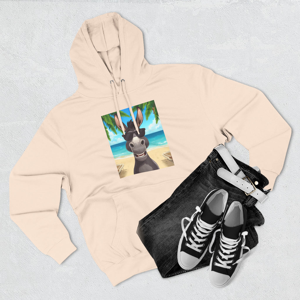 Donkey Beach Vibe Three-Panel Fleece Hoodie