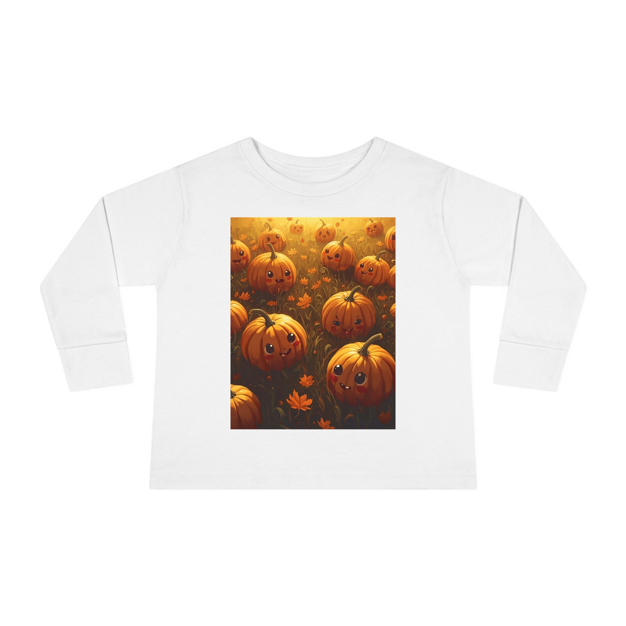 Halloween Pumpkin Toddler Long Sleeve Tee, Cute Fall Shirt, Kids Halloween Costume, Pumpkin Patch, Toddler Gift, Holiday Apparel