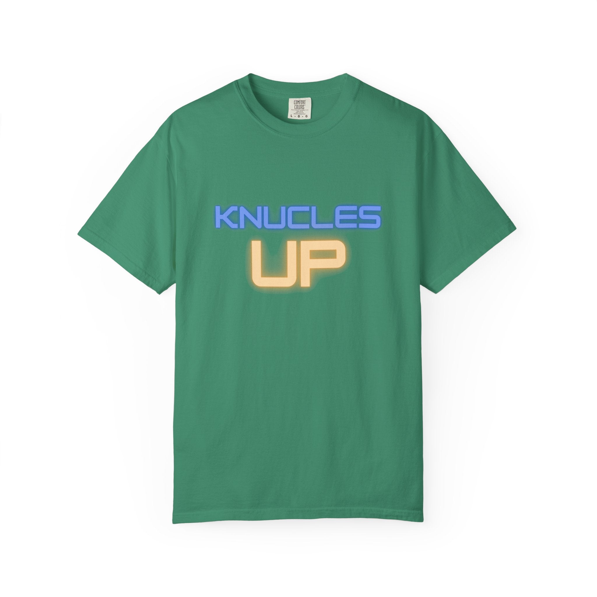 Knuckles Up Unisex Garment-Dyed T-Shirt, Casual Wear, Street Style, Graphic Tee