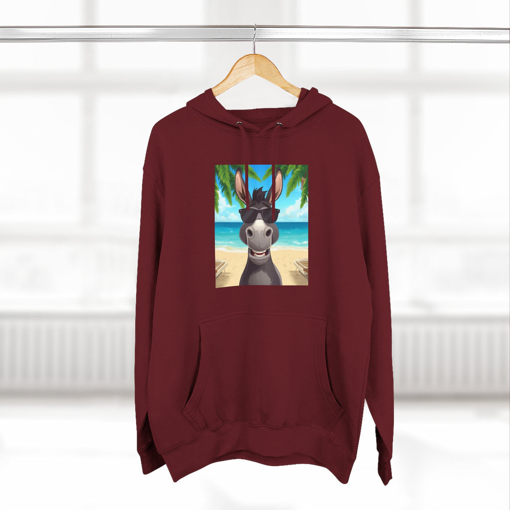 Donkey Beach Vibe Three-Panel Fleece Hoodie