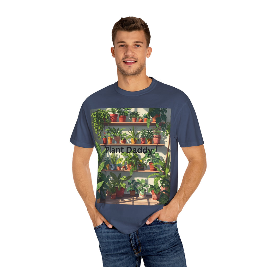 Plant Daddy Unisex Garment-Dyed T-Shirt, Indoor Gardening Shirt, Plant Lover Gift, Eco-Friendly Tee, Green Thumb Apparel