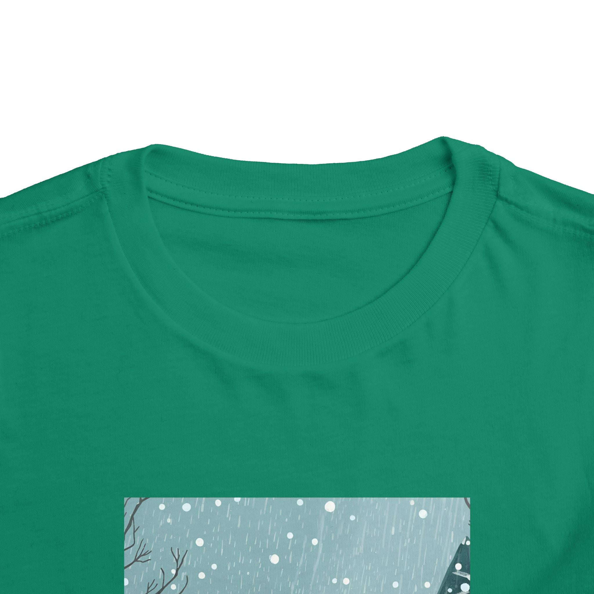 Festive Christmas Snowman Toddler Short Sleeve Tee