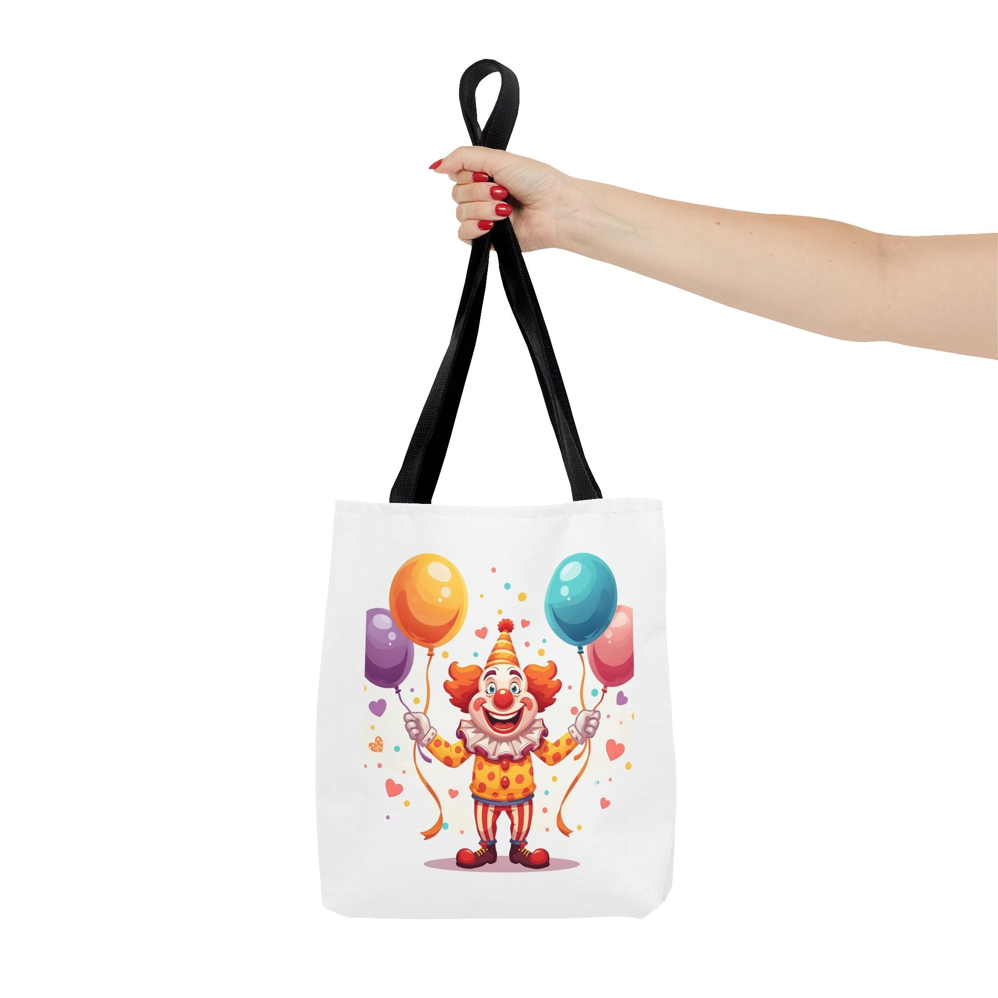 Colorful Clown Tote Bag - Fun and Whimsical Shopping Bag, Ideal for Birthdays, Parties, Festivals, Kids & Adults, Gift